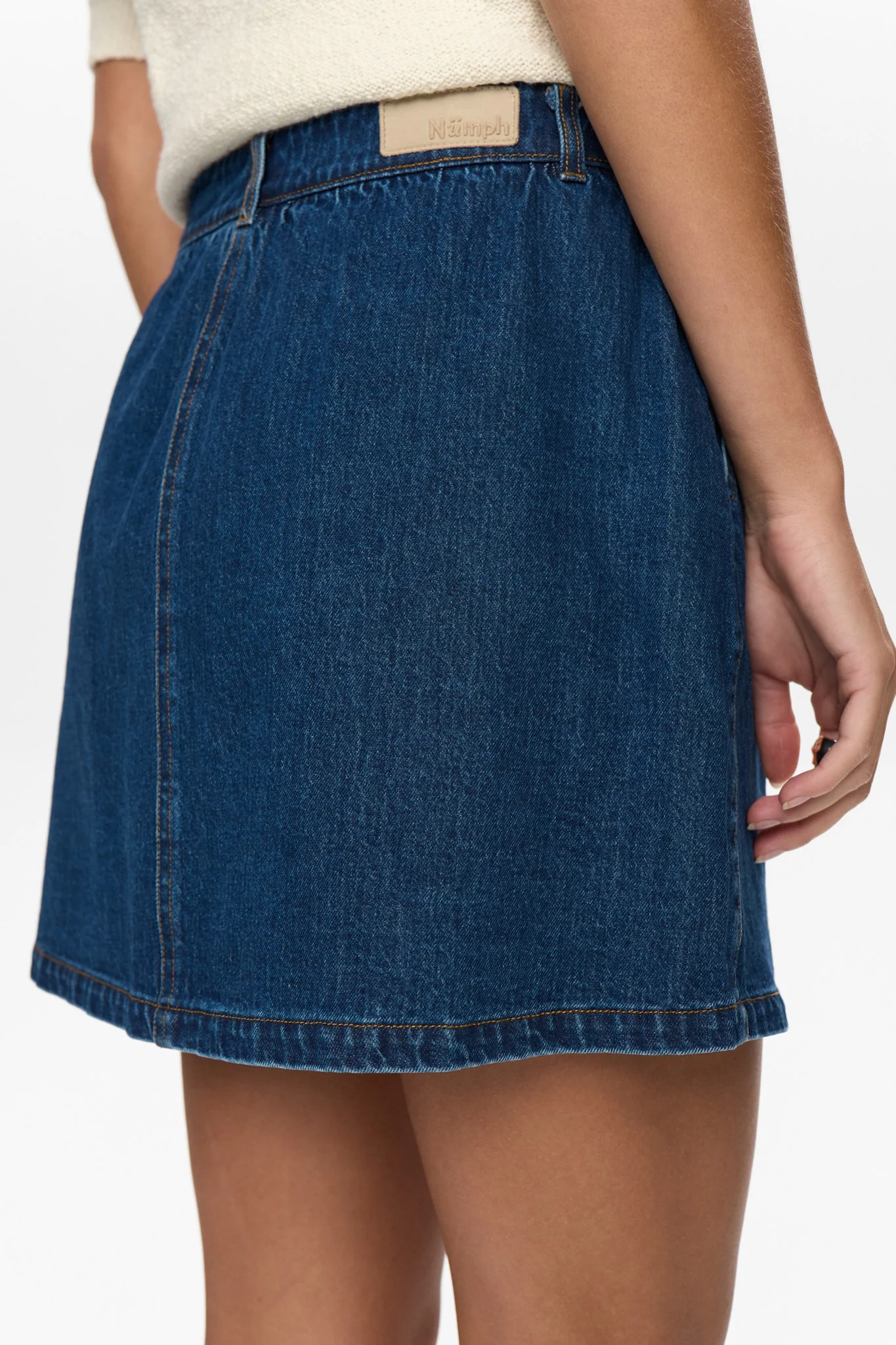 NUADDISON SKIRT - Medium Blue Denim - Image 4