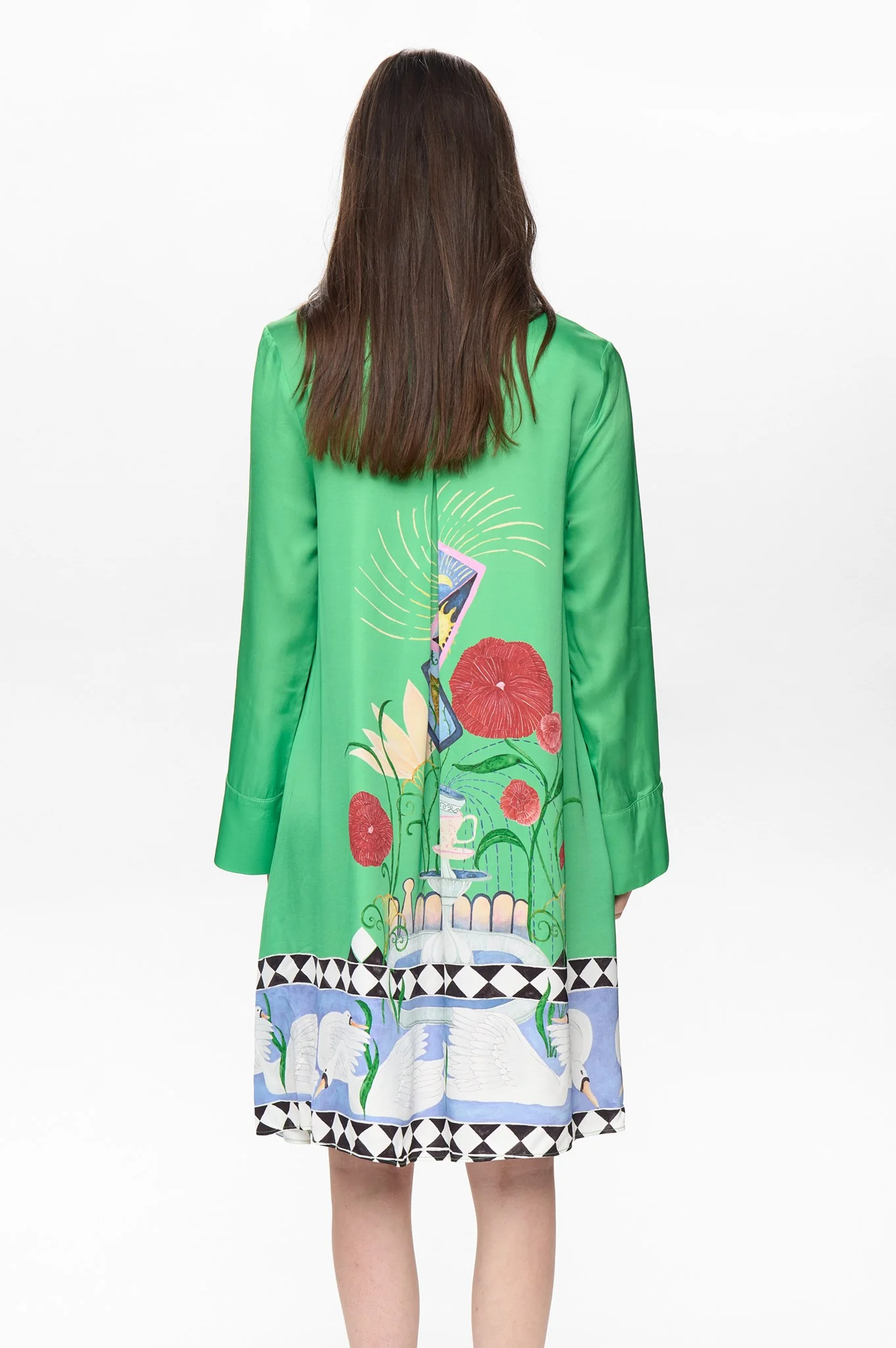 NUADELINA DRESS - Vibrant Green - Image 2