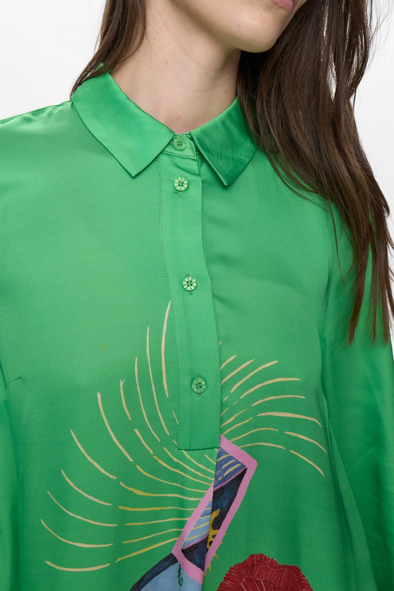 NUADELINA DRESS - Vibrant Green - Image 5
