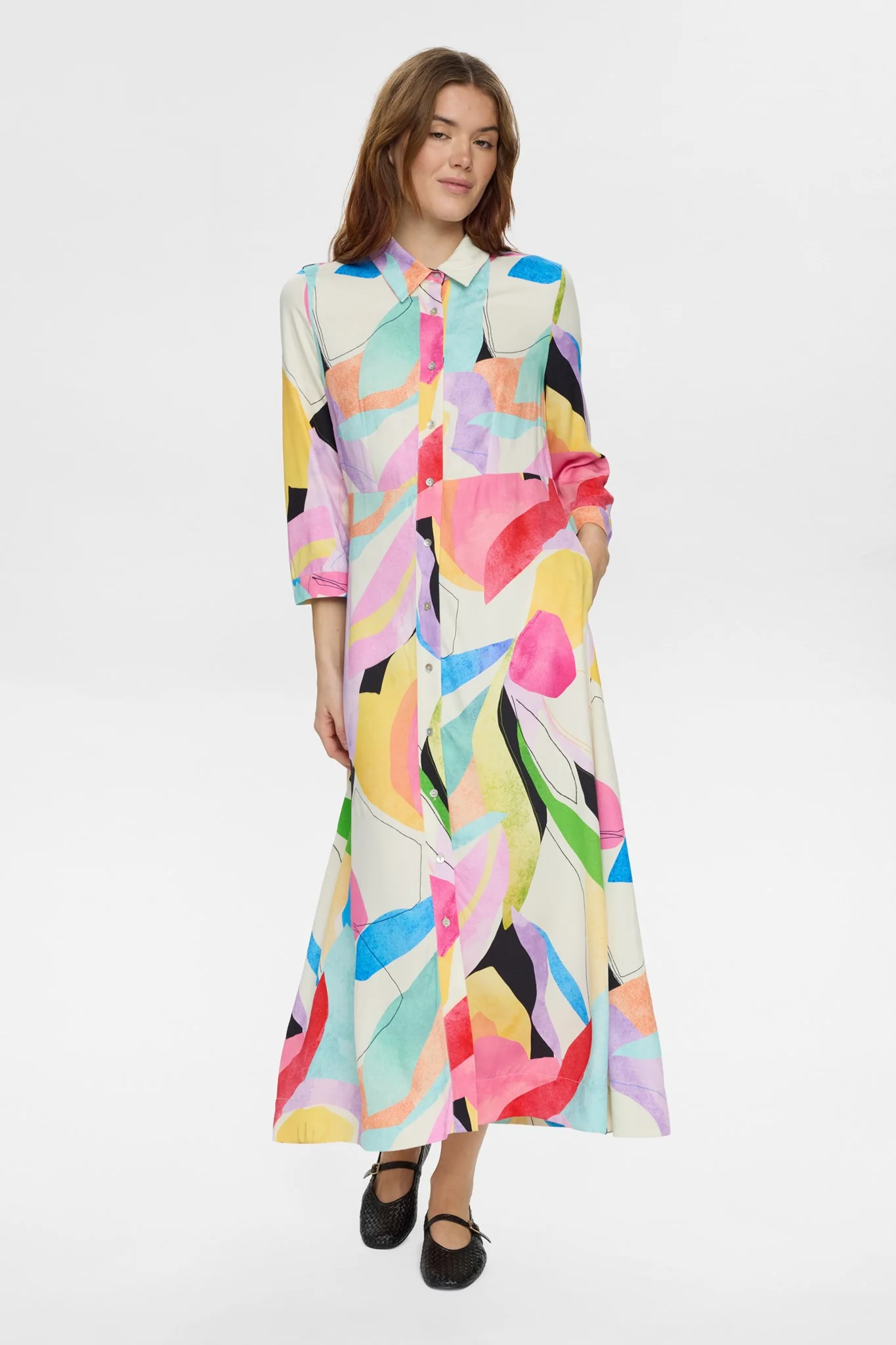 NUADELINE DRESS - Peony