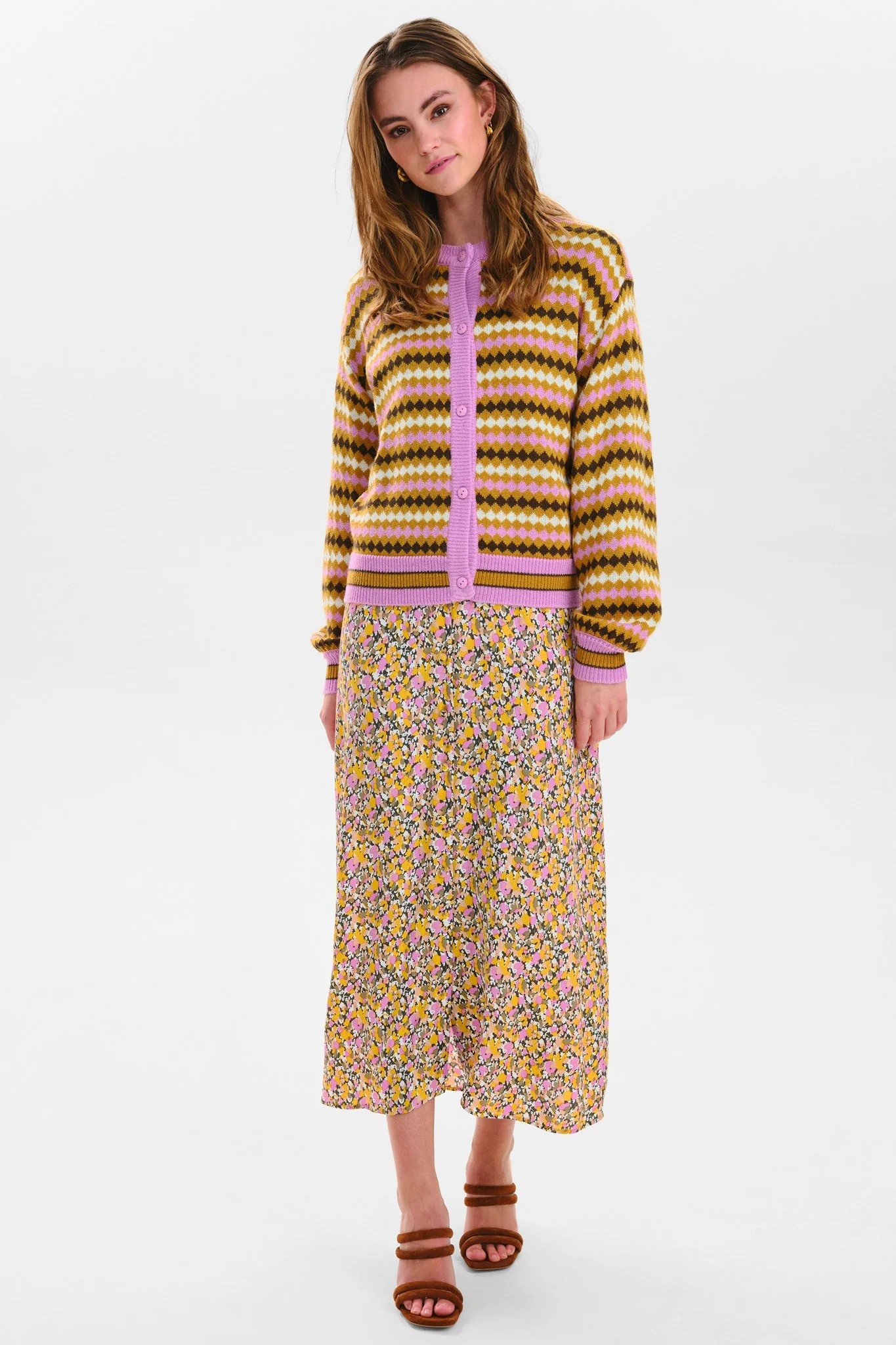 NUALBA CARDIGAN - Golden Spice - Image 3