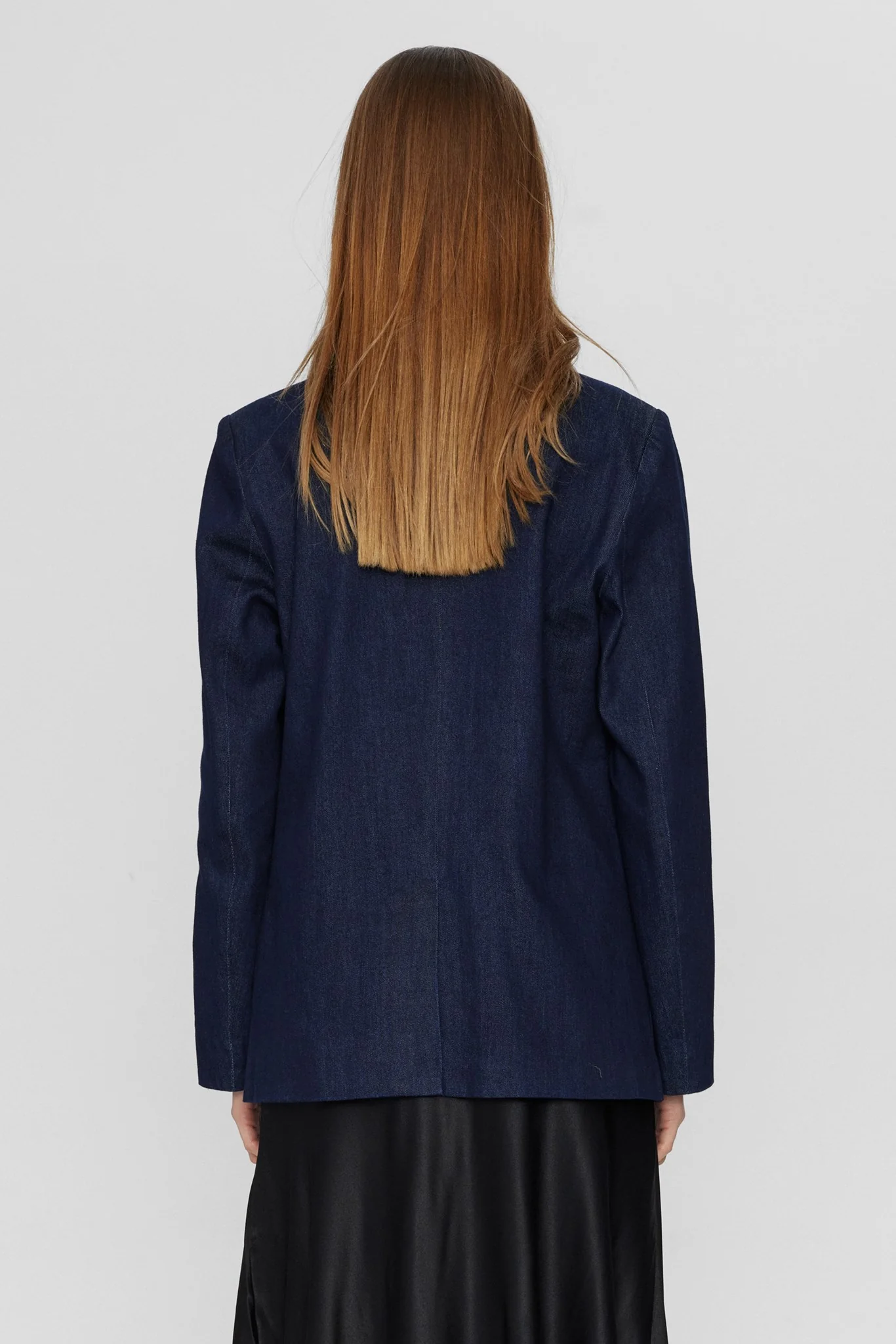 NUALETTA BLAZER - Dark Blue Denim - Image 2