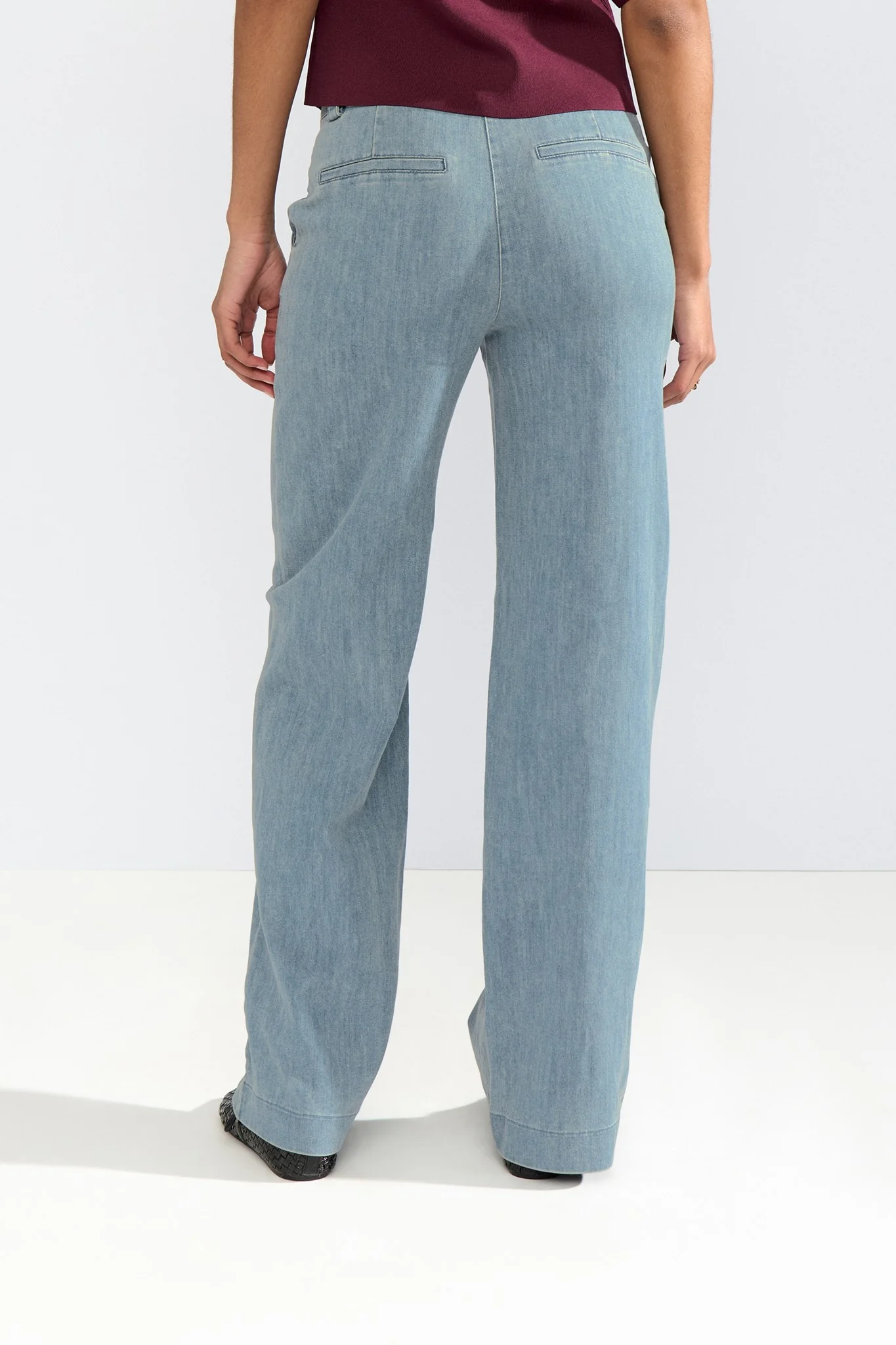 NUALETTA - PANTS  - Med. Blue Washed Denim - Image 2