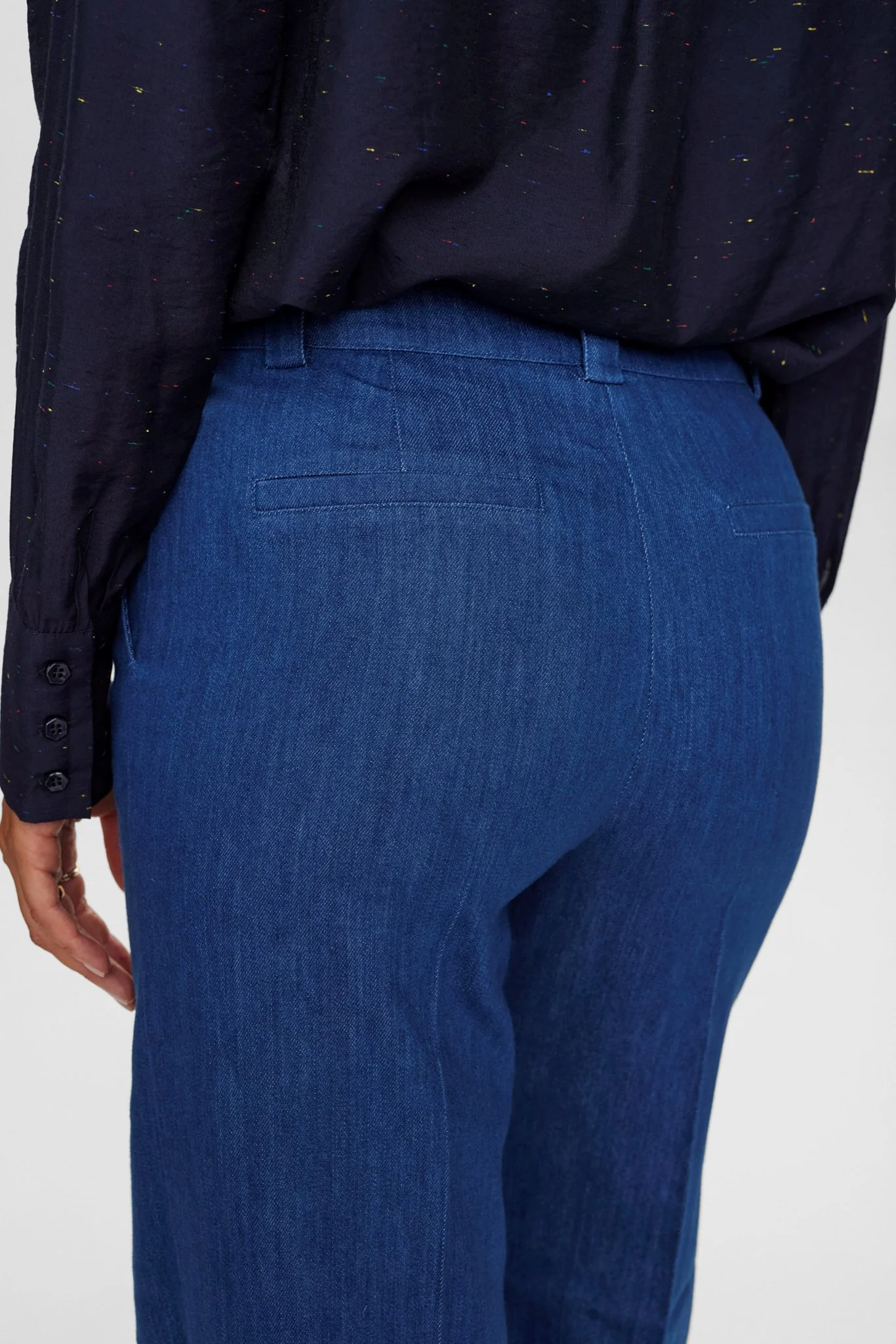 NUALETTA PANTS - Med. Blue Washed Denim - Image 5