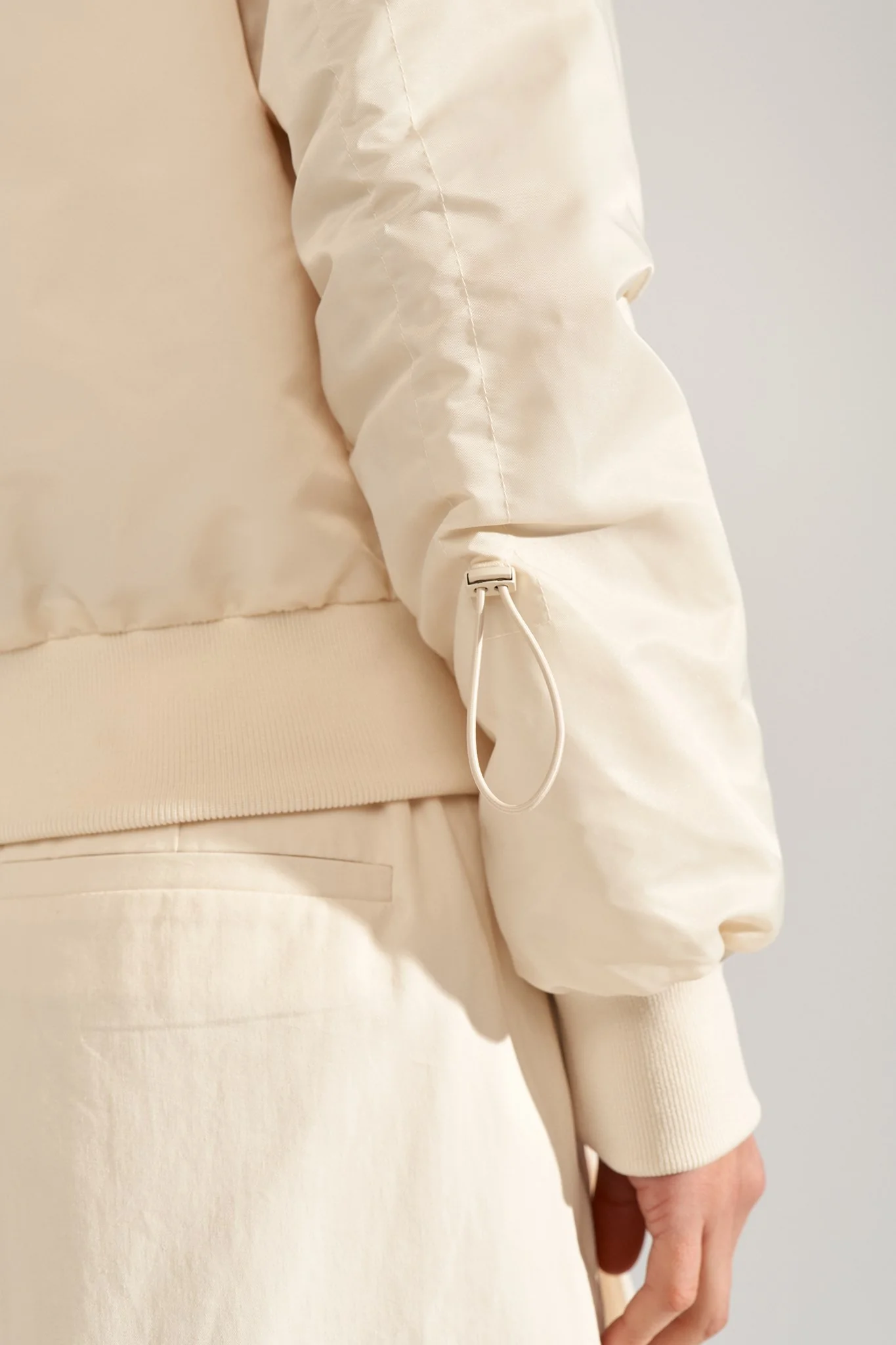 NUALISANDRA BOMBER JACKET - Whitecap Gray - Image 5