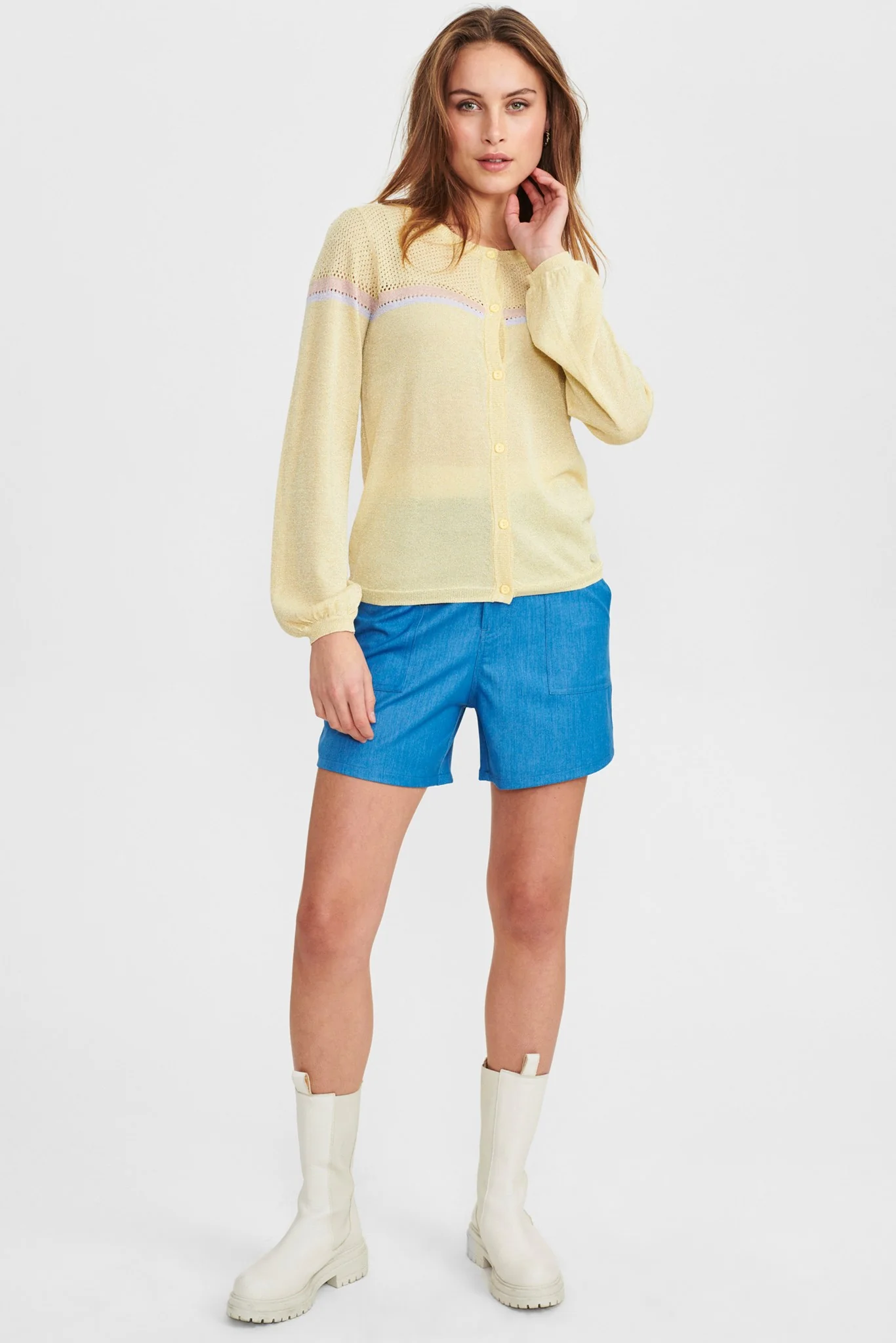 NUALISETTE CARDIGAN - Popcorn - Image 3