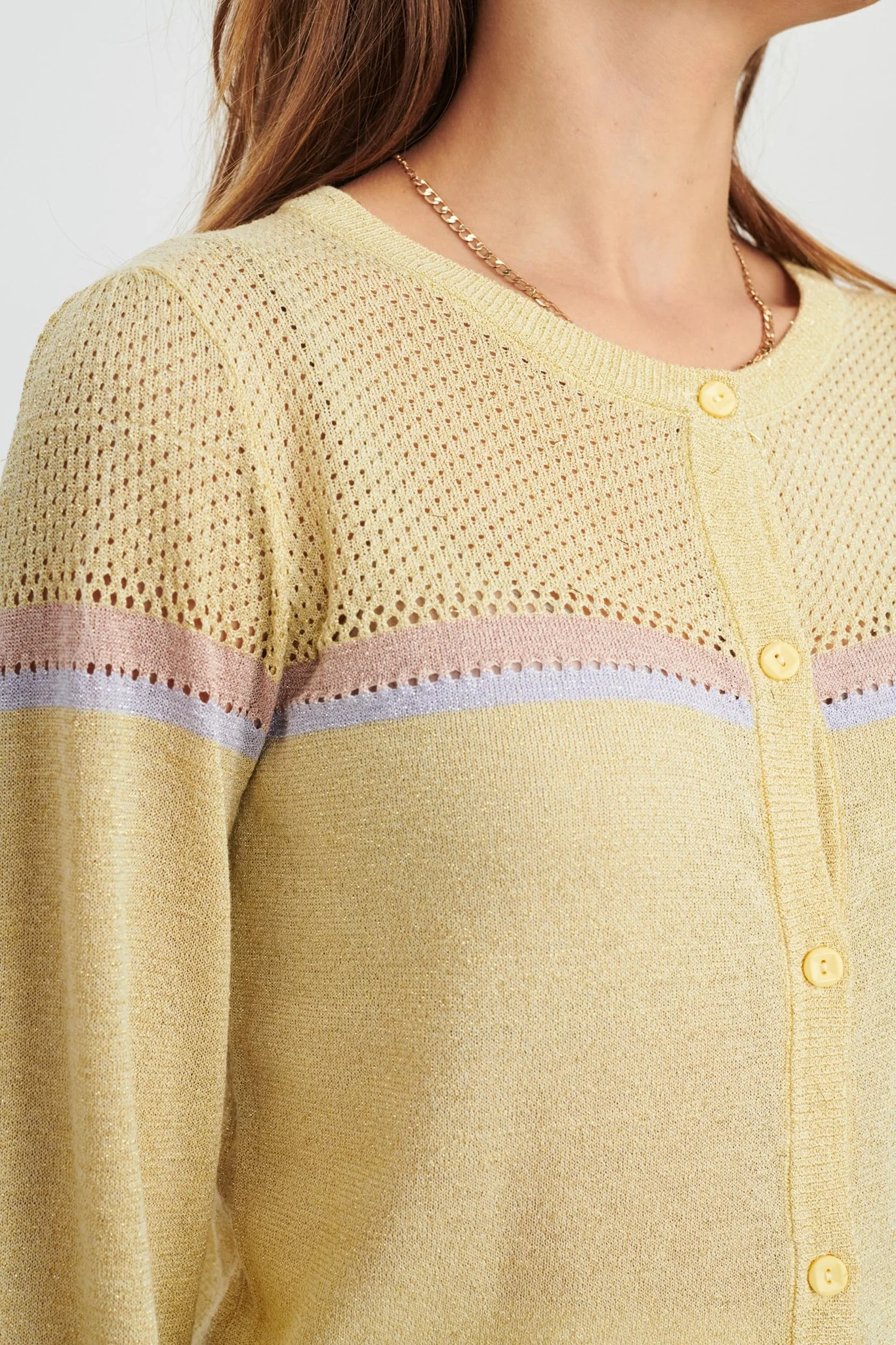 NUALISETTE CARDIGAN - Popcorn - Image 4