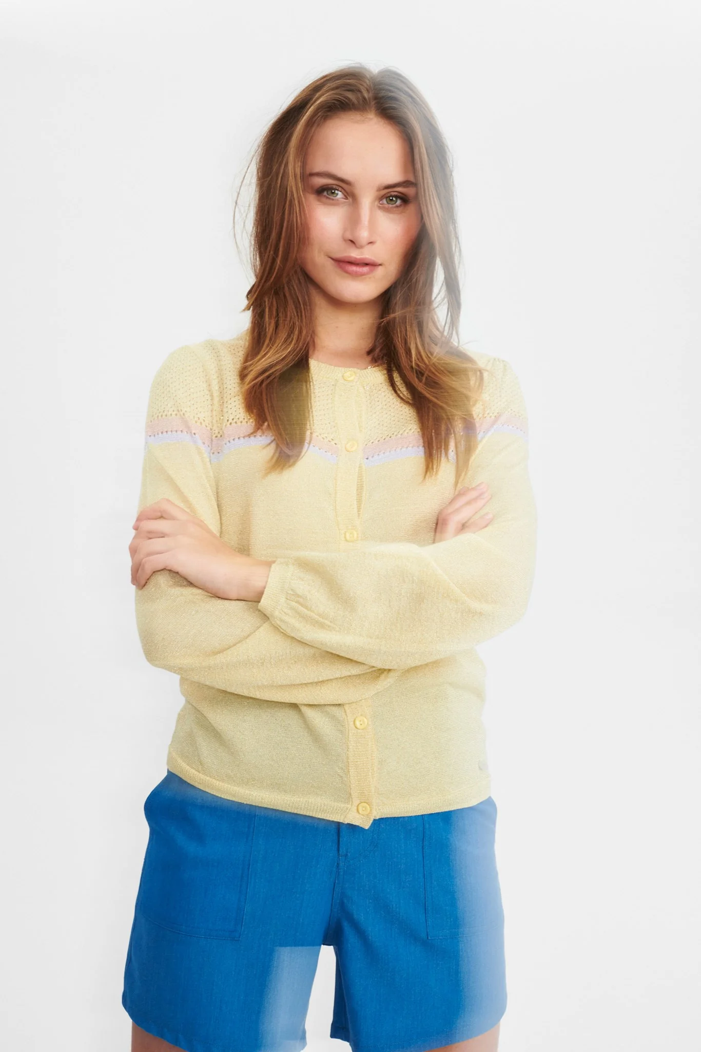 NUALISETTE CARDIGAN - Popcorn - Image 6