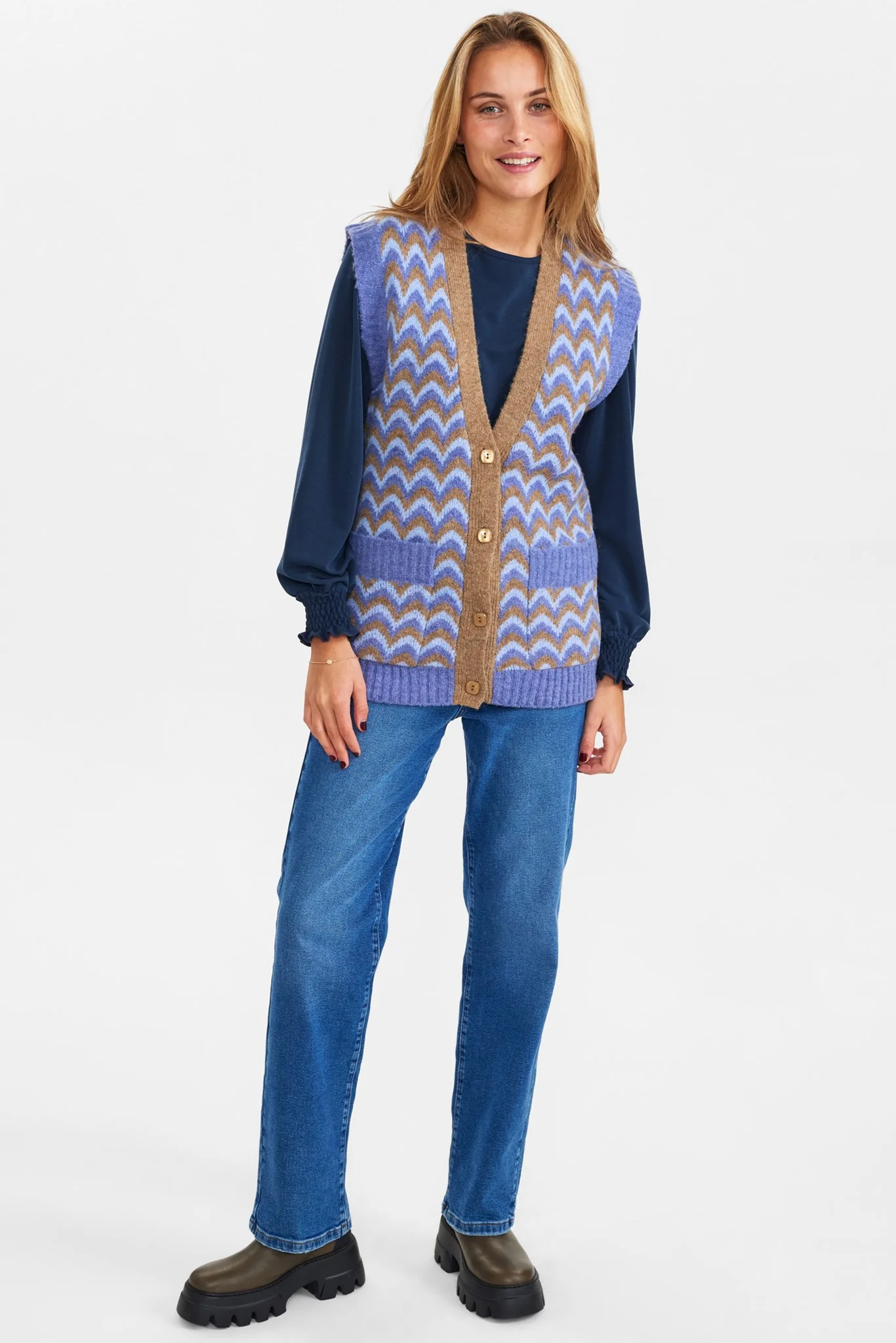 NUALLIS KNIT WAISTCOAT - Marlin - Image 3