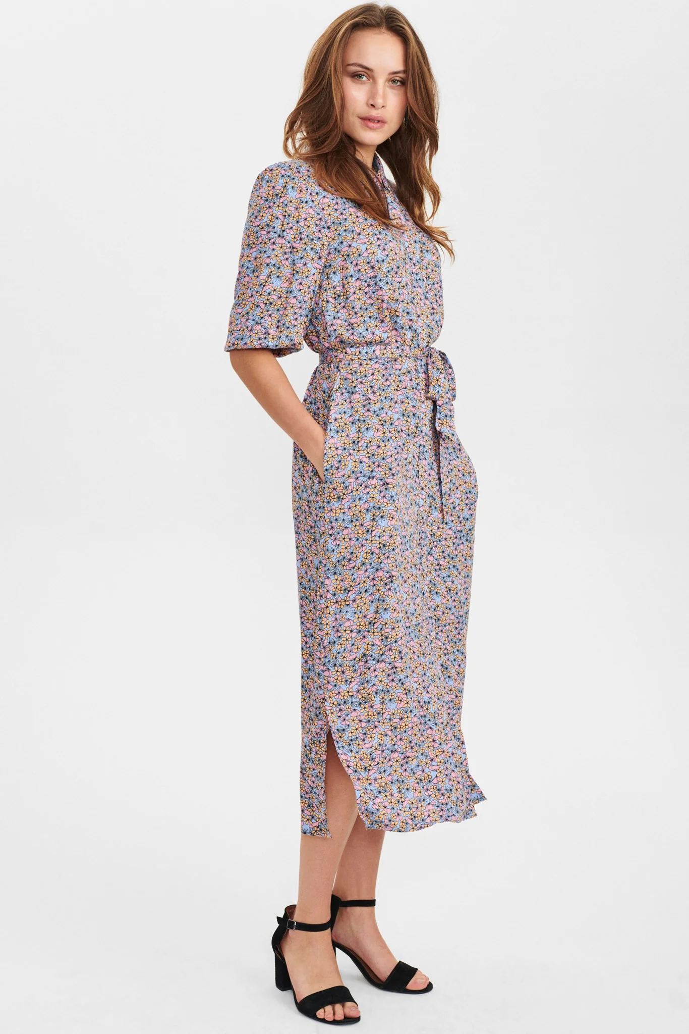 NUALMA 3/4 SLEEVE DRESS - Lustre - Image 3