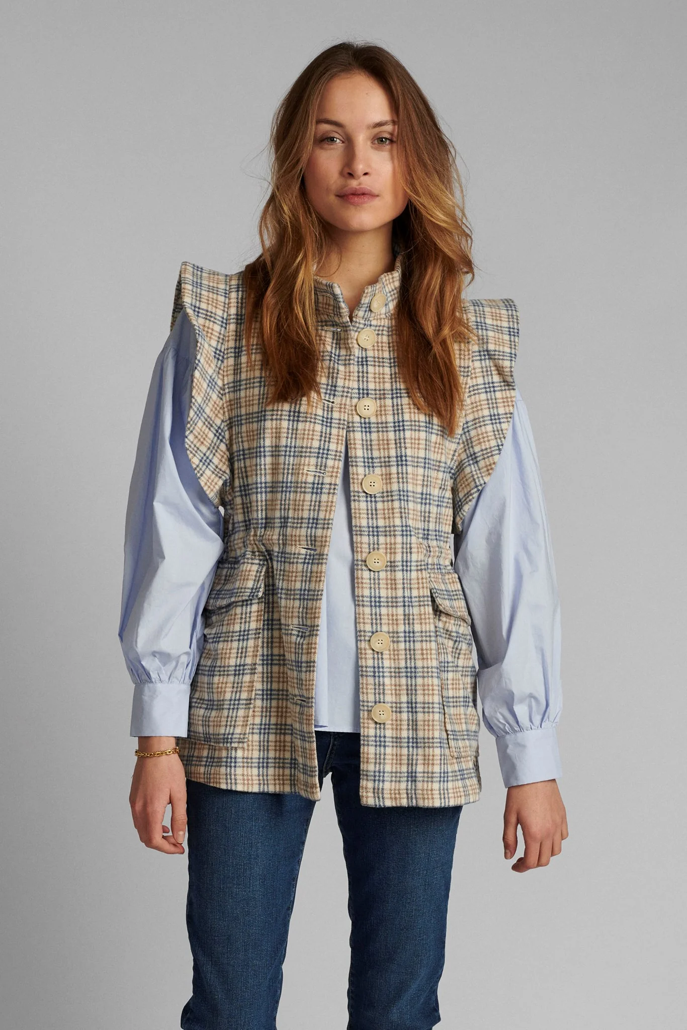 NUALMA VEST - Wedgewood