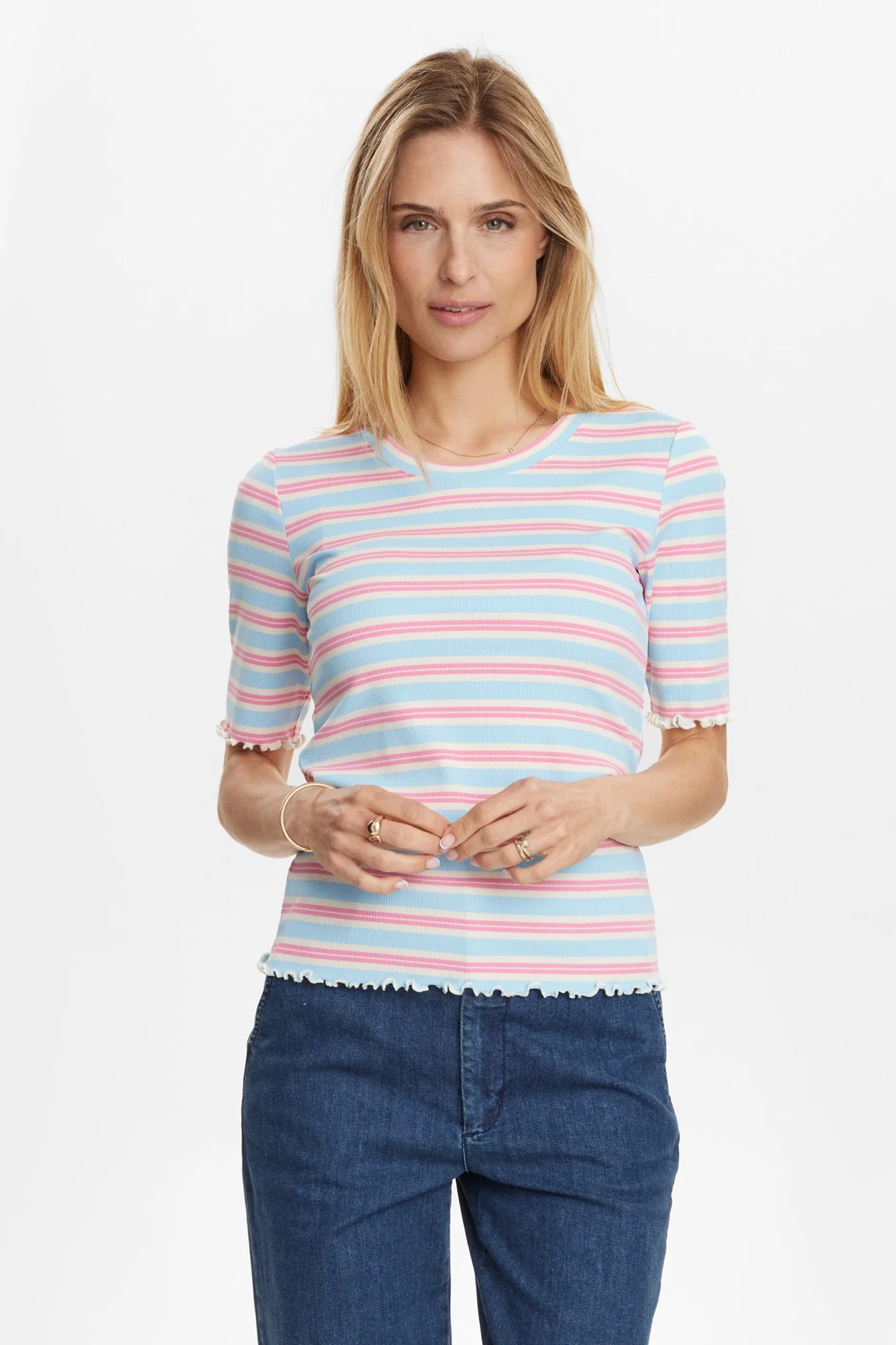 NUAMALIA T-SHIRT - Pink Carnation