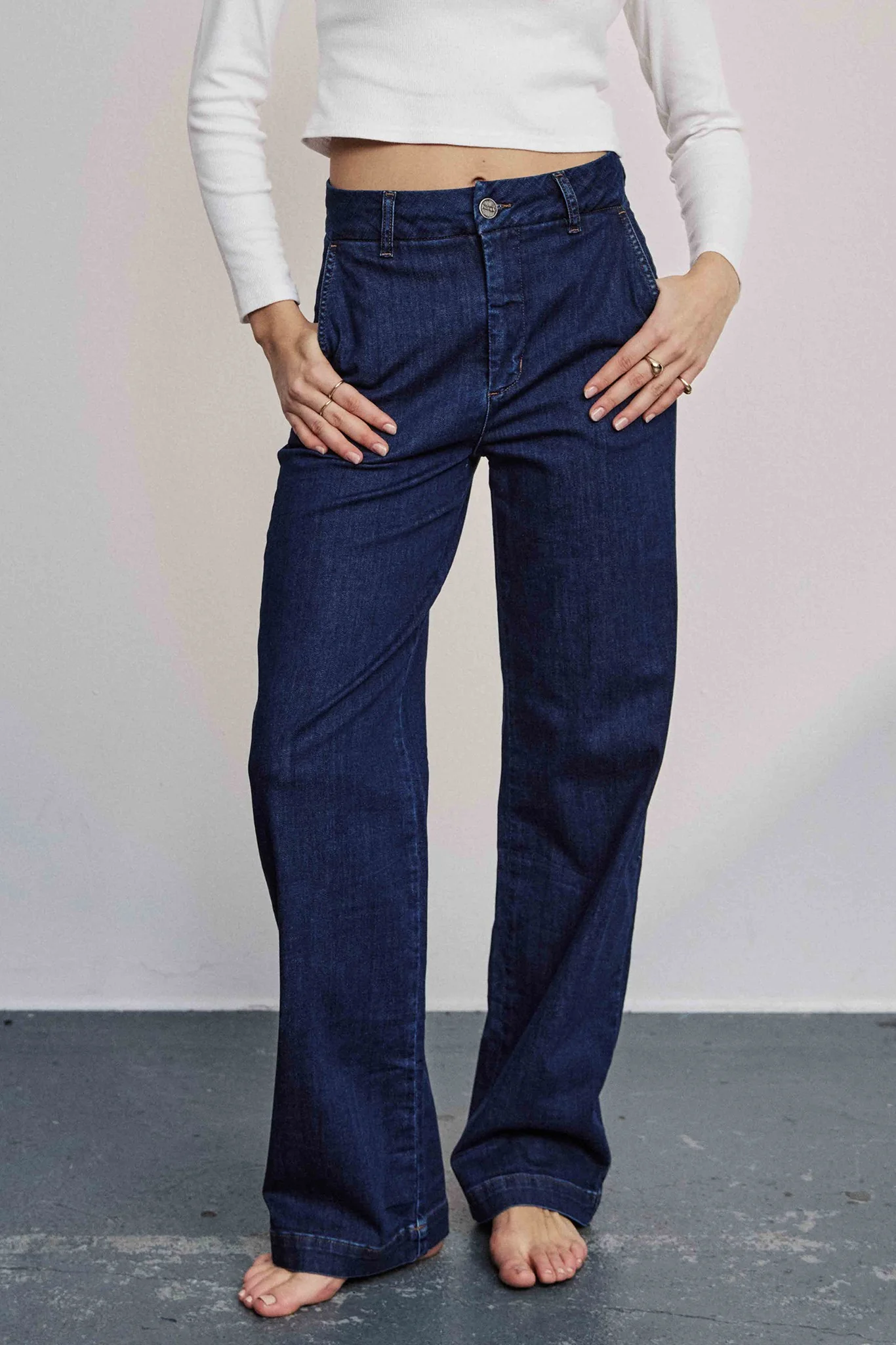 NUAMBER LONG - Dark Blue Denim 1