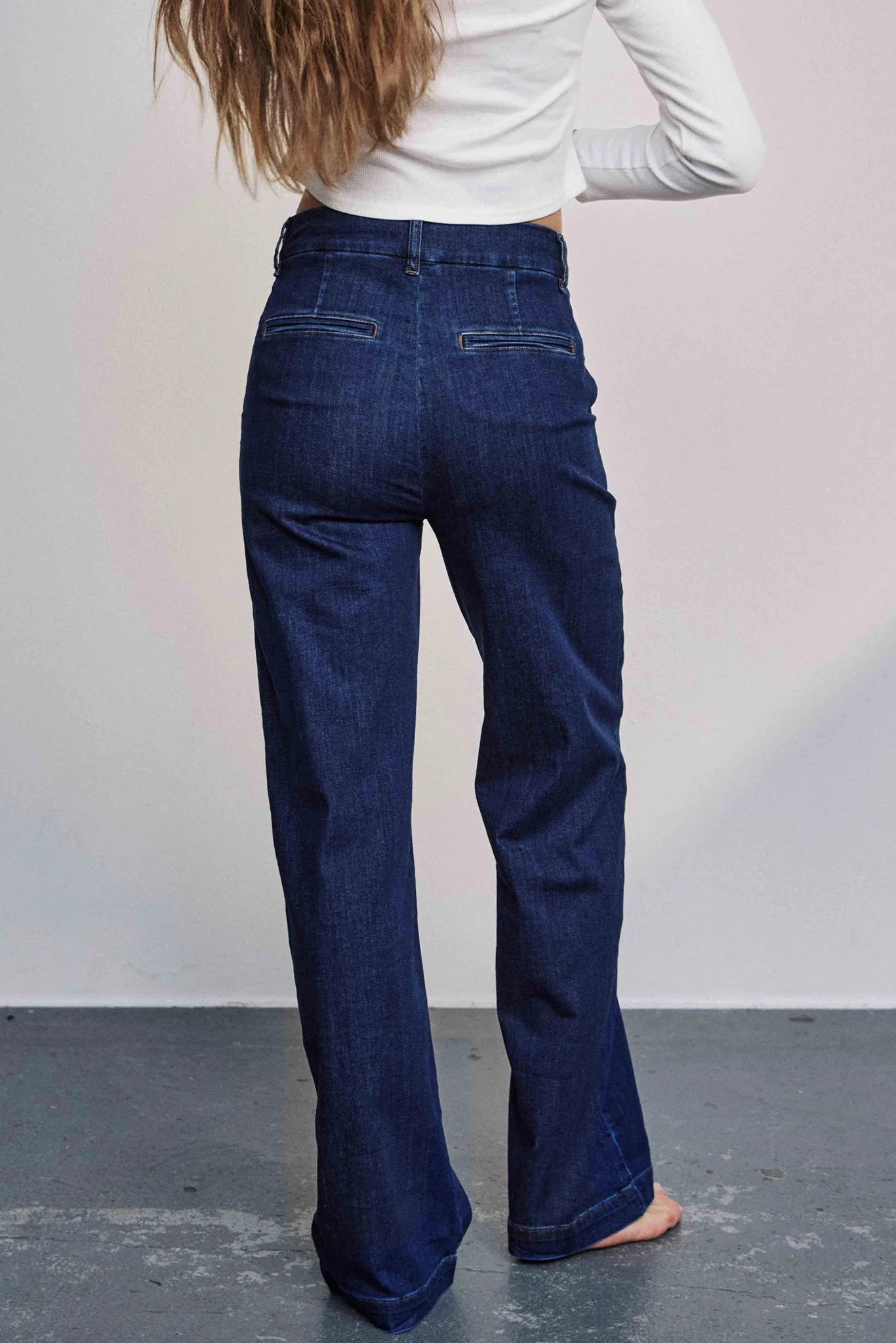 NUAMBER LONG - Dark Blue Denim 1 - Image 2