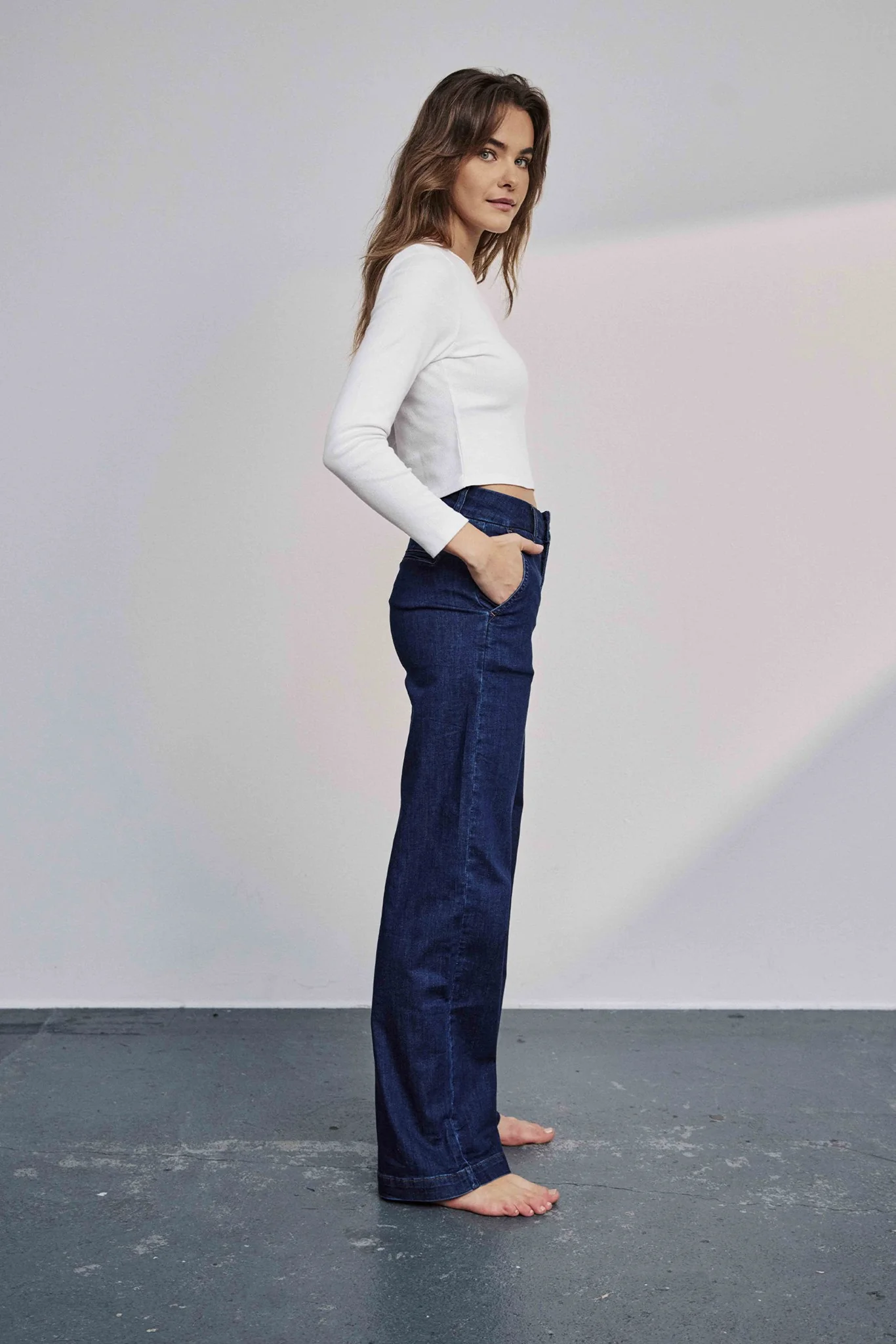 NUAMBER LONG - Dark Blue Denim 1 - Image 4