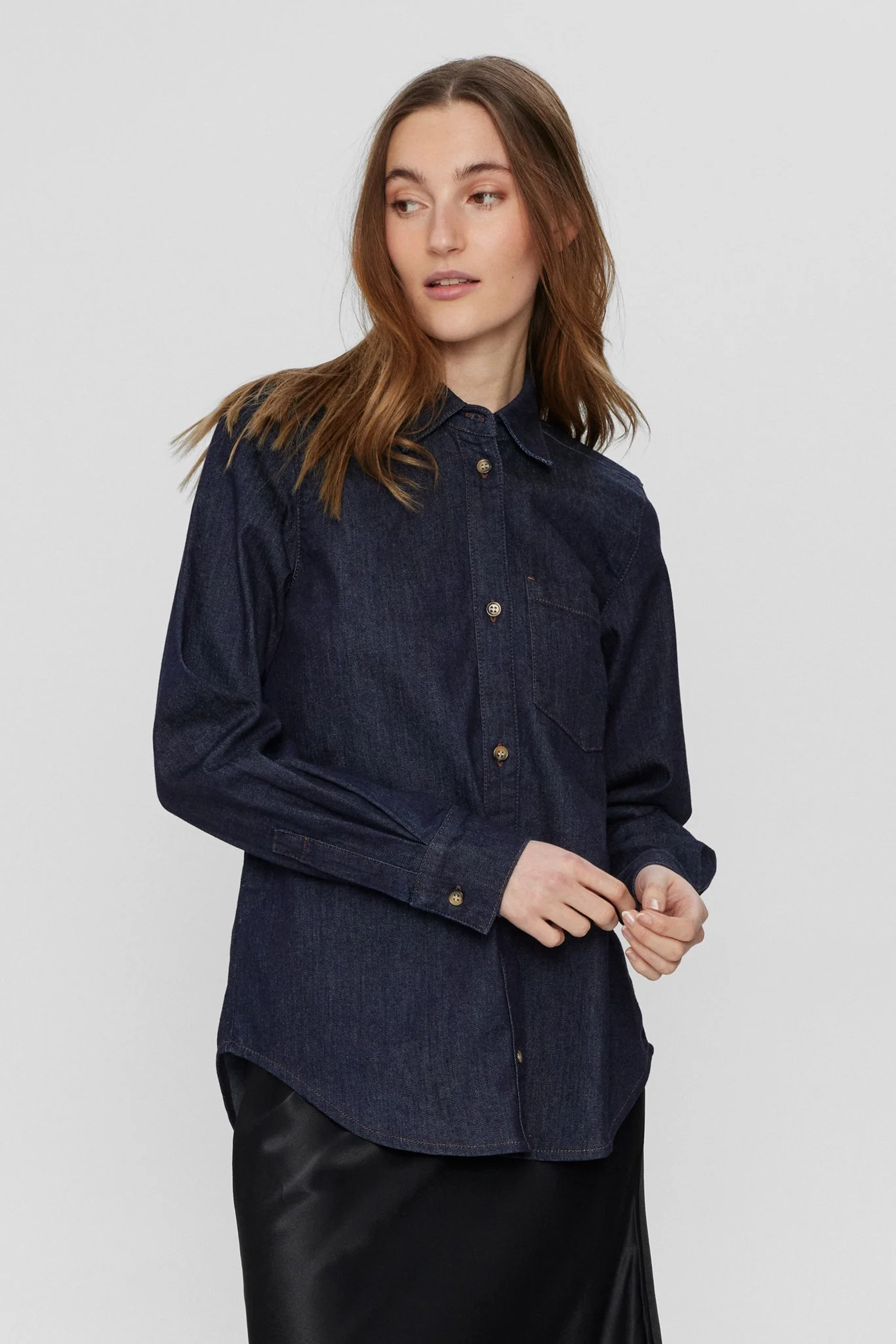 NUAMBER NEW SHIRT - Dark Blue Denim