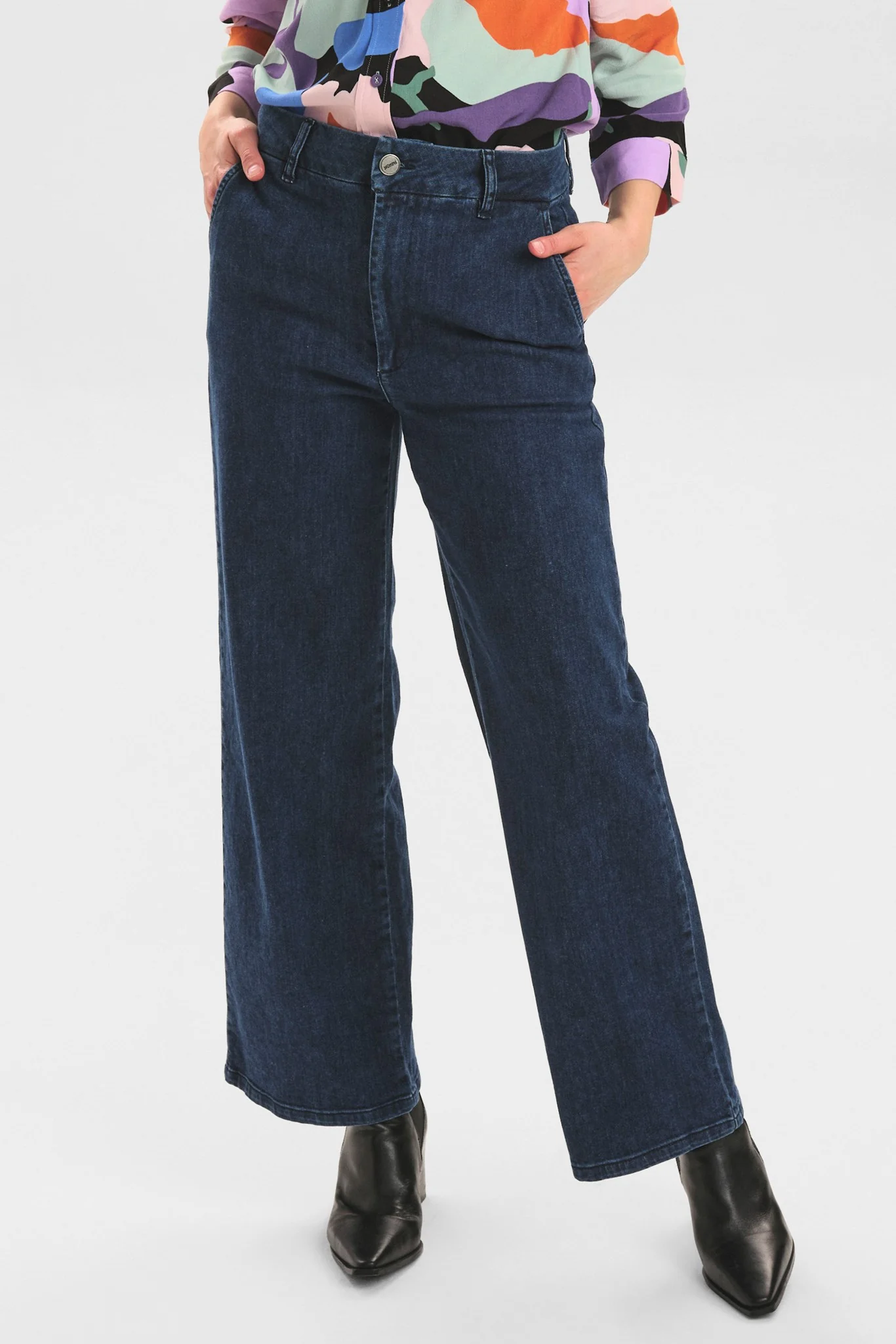 NUAMBER PANT - Dark Blue Denim