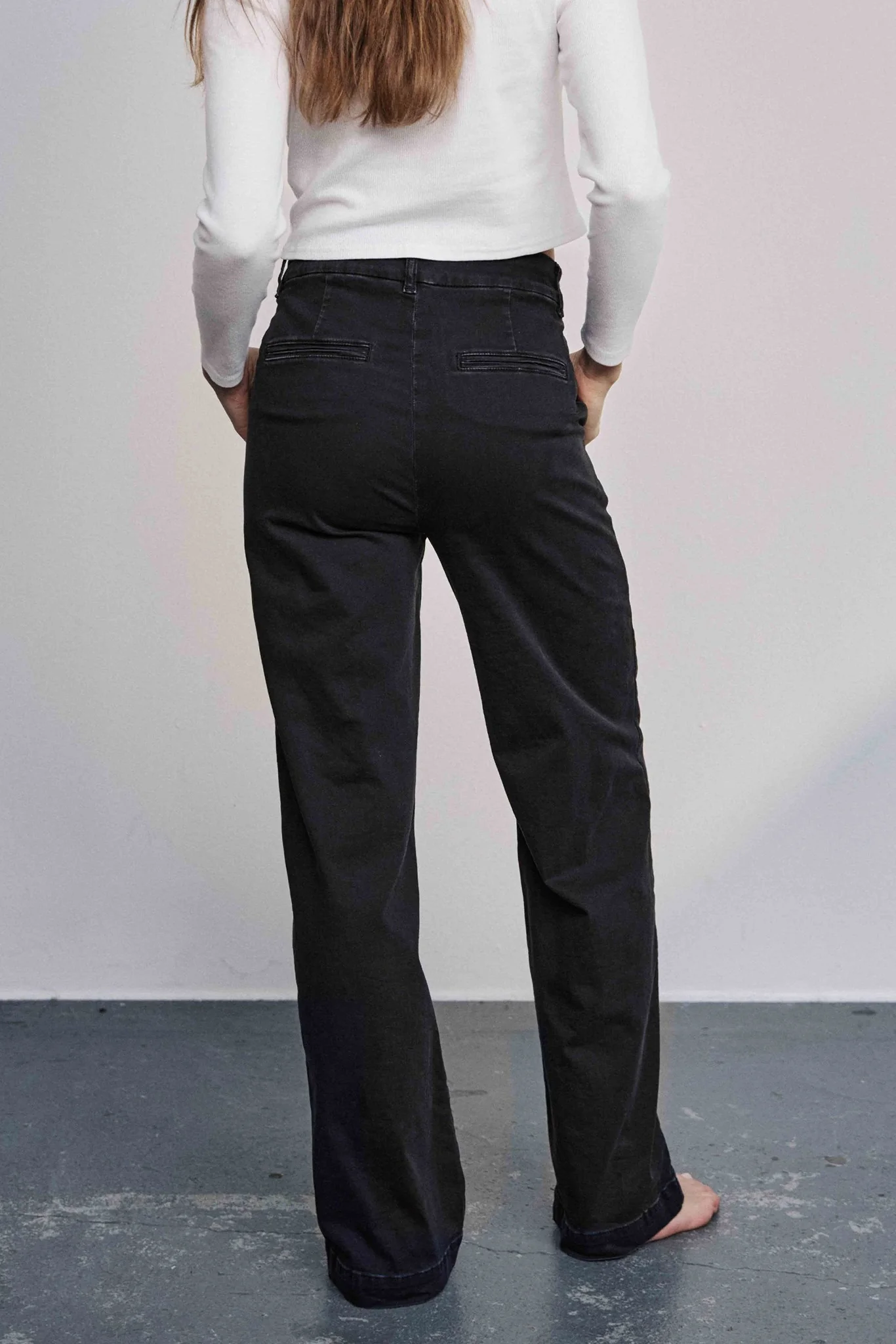 NUAMBER PANTS LONG BLACK - Caviar - Image 2