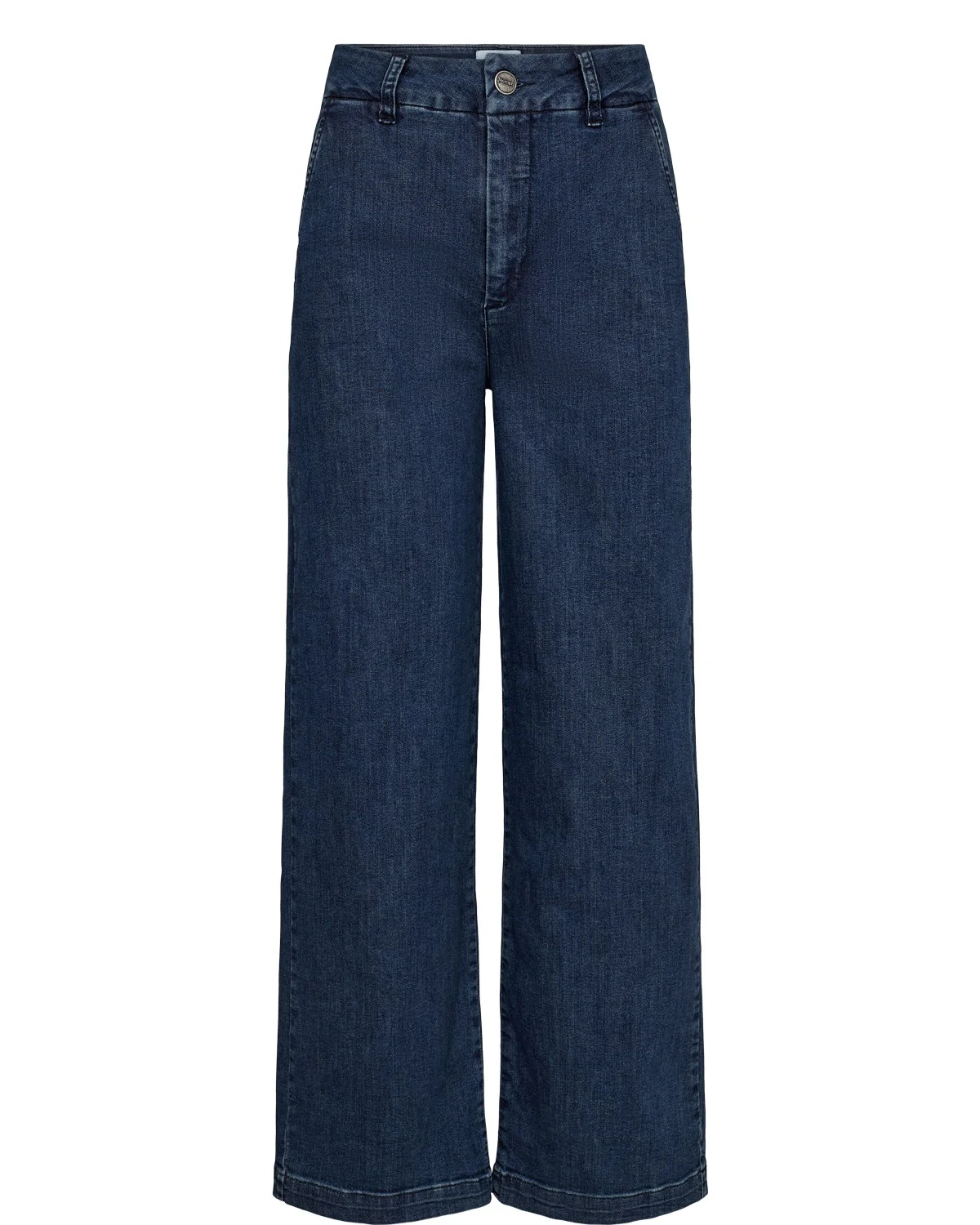 NUAMBER PANTS SHORT  - Medium Blue Denim