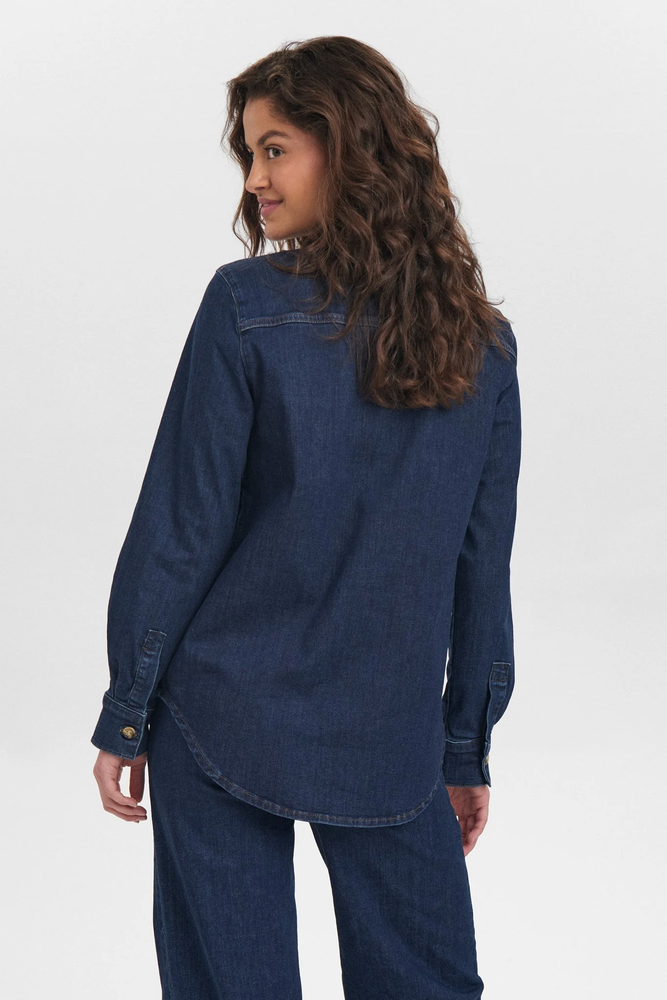 NUAMBER SHIRT  - Dark Blue Denim 1 - Image 2
