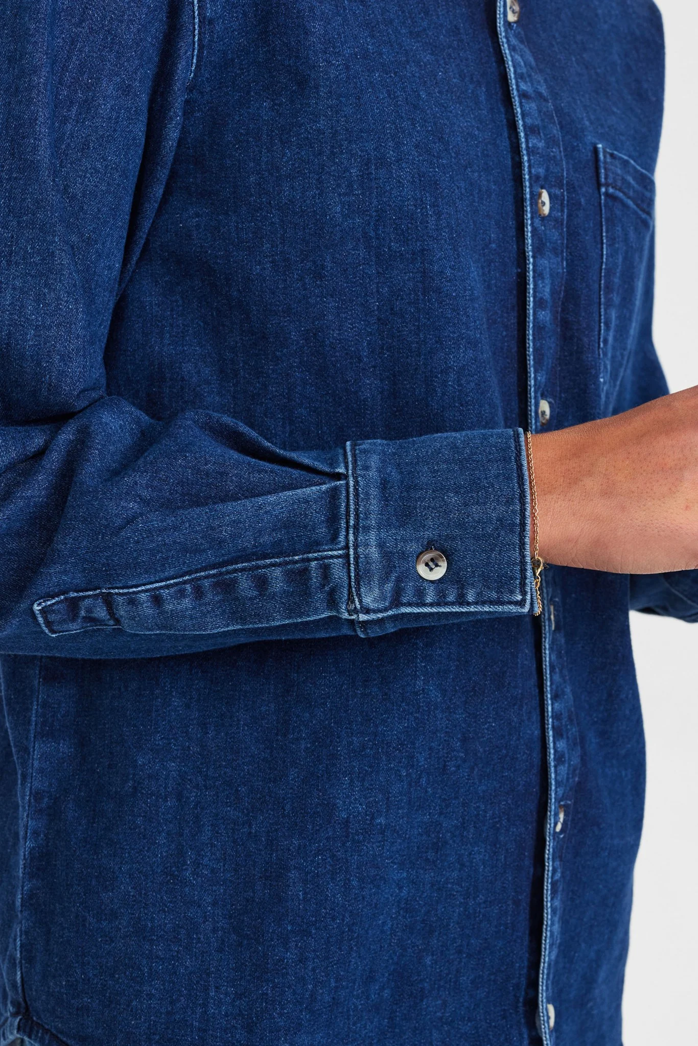 NUAMBER SHIRT - Dark Blue Denim - Image 5