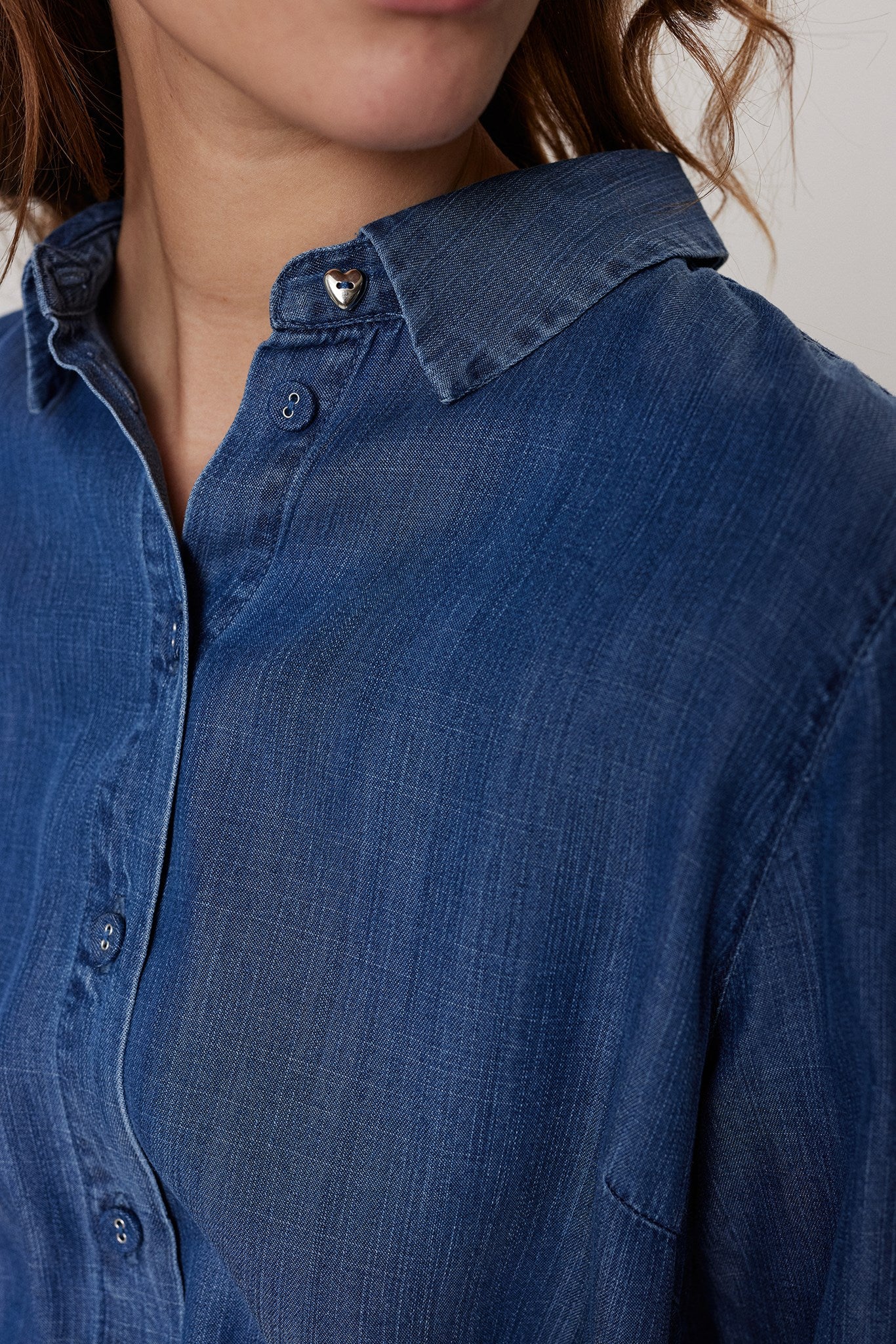 NUANDREA DRESS - Medium Blue Denim - Image 5