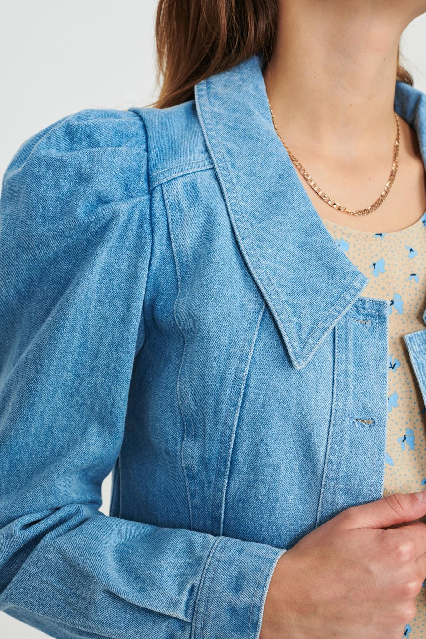 NUANIETTE JACKET  - Light Blue Denim - Image 4