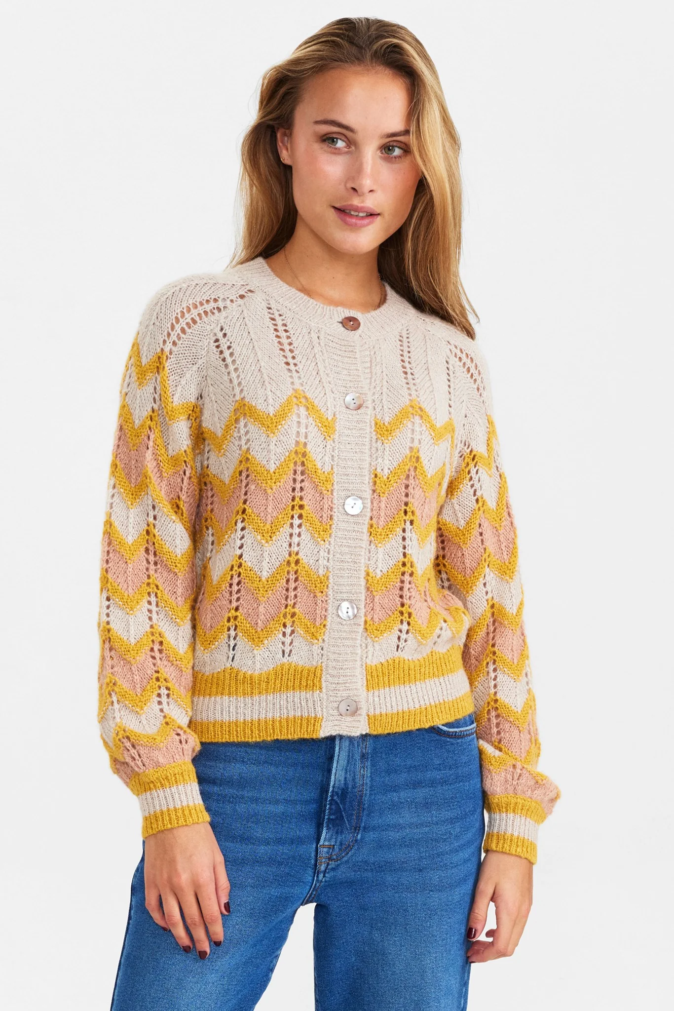 NUANILLA CARDIGAN - Sesame