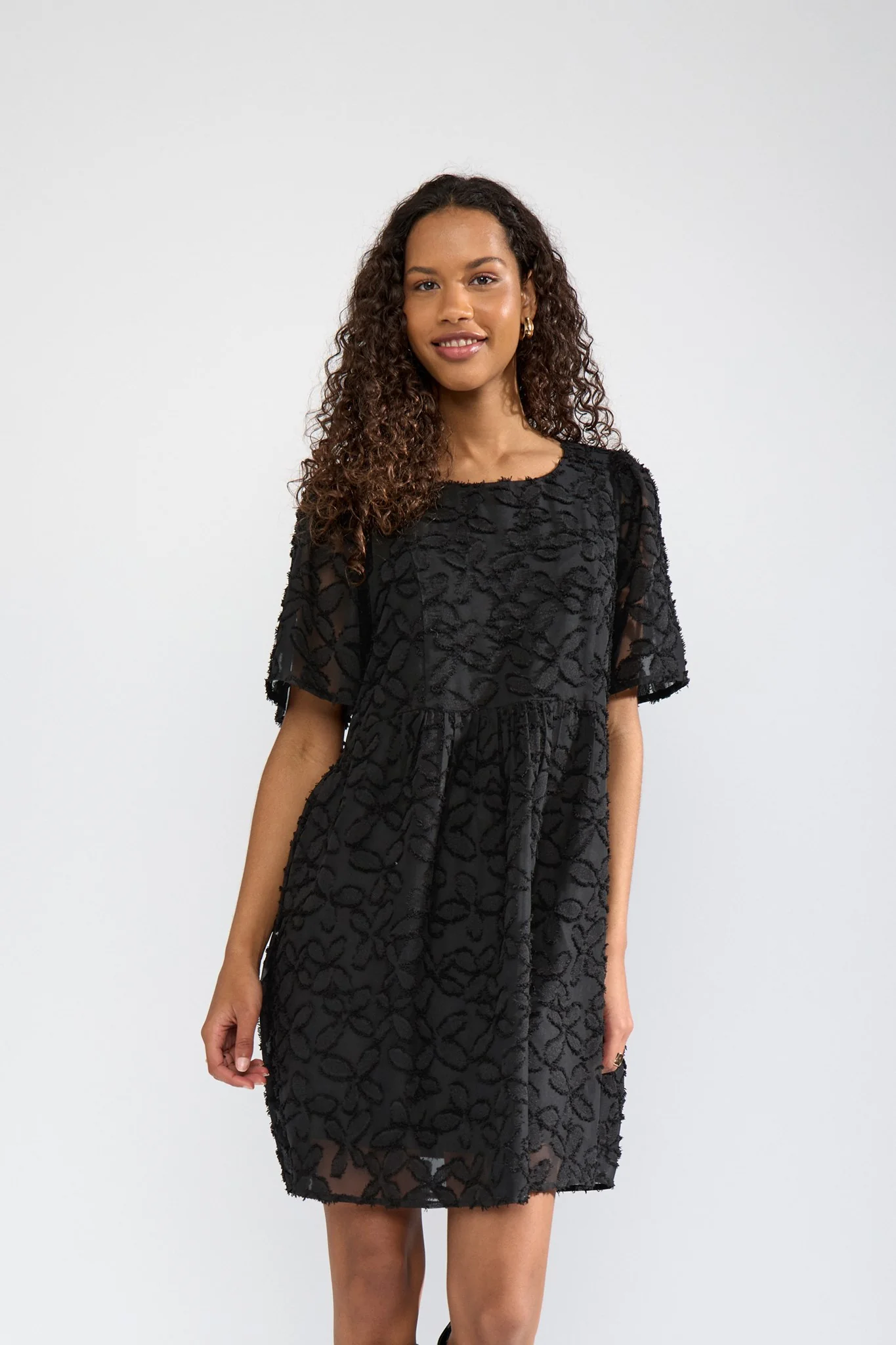 NUANINA DRESS  - Caviar
