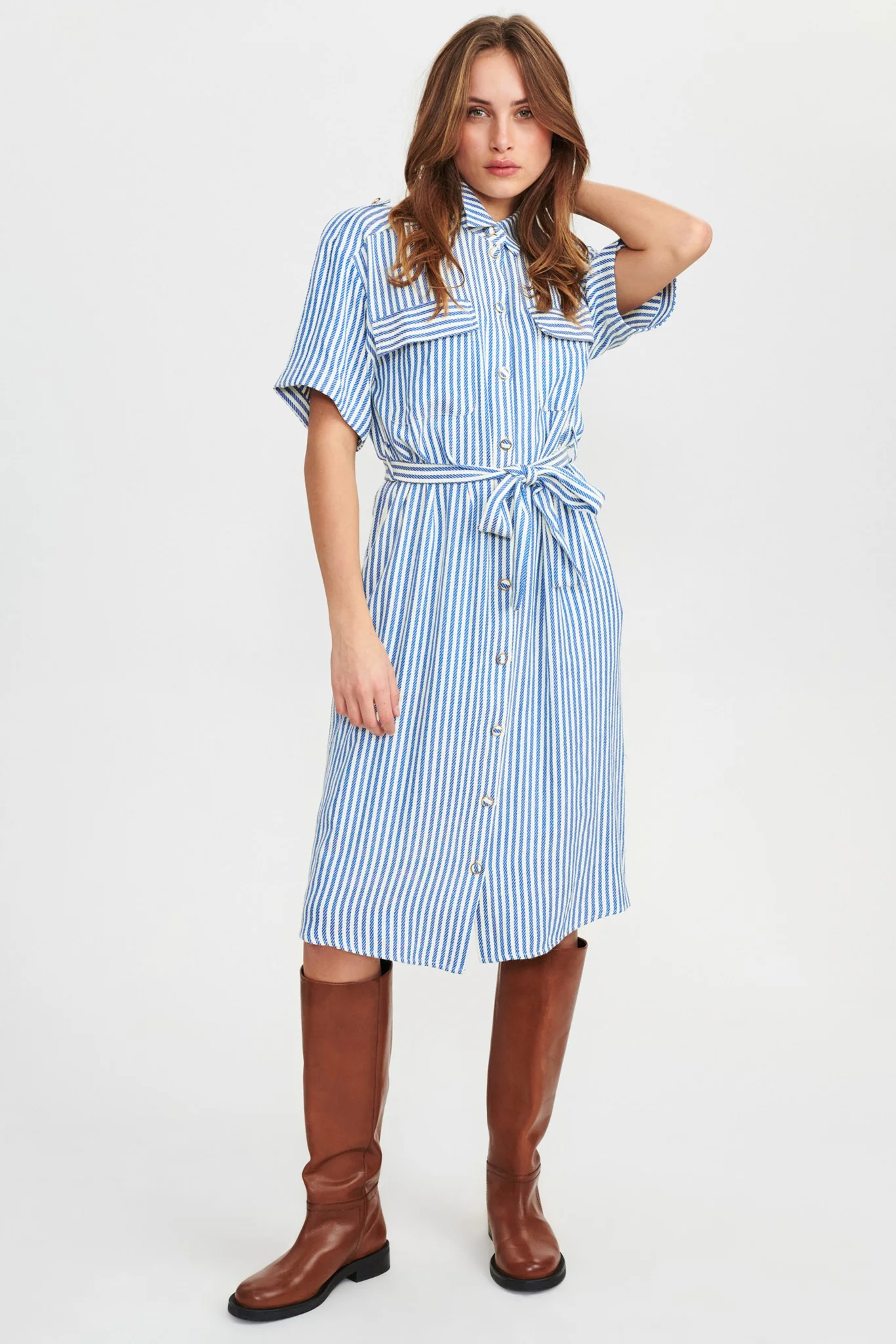 NUANKE DRESS - Cloud Dancer - Image 3