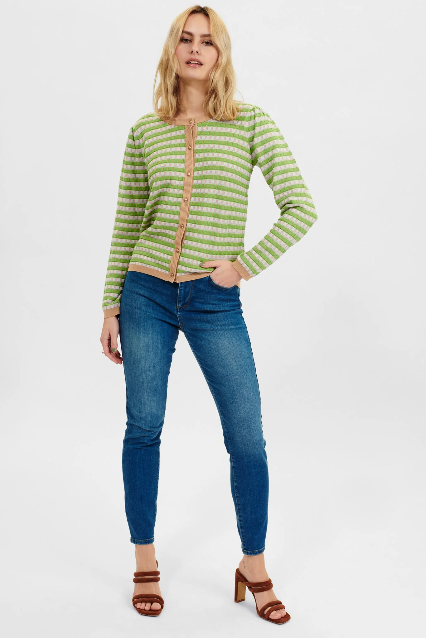 NUANNALISA CARDIGAN - Foliage - Image 3