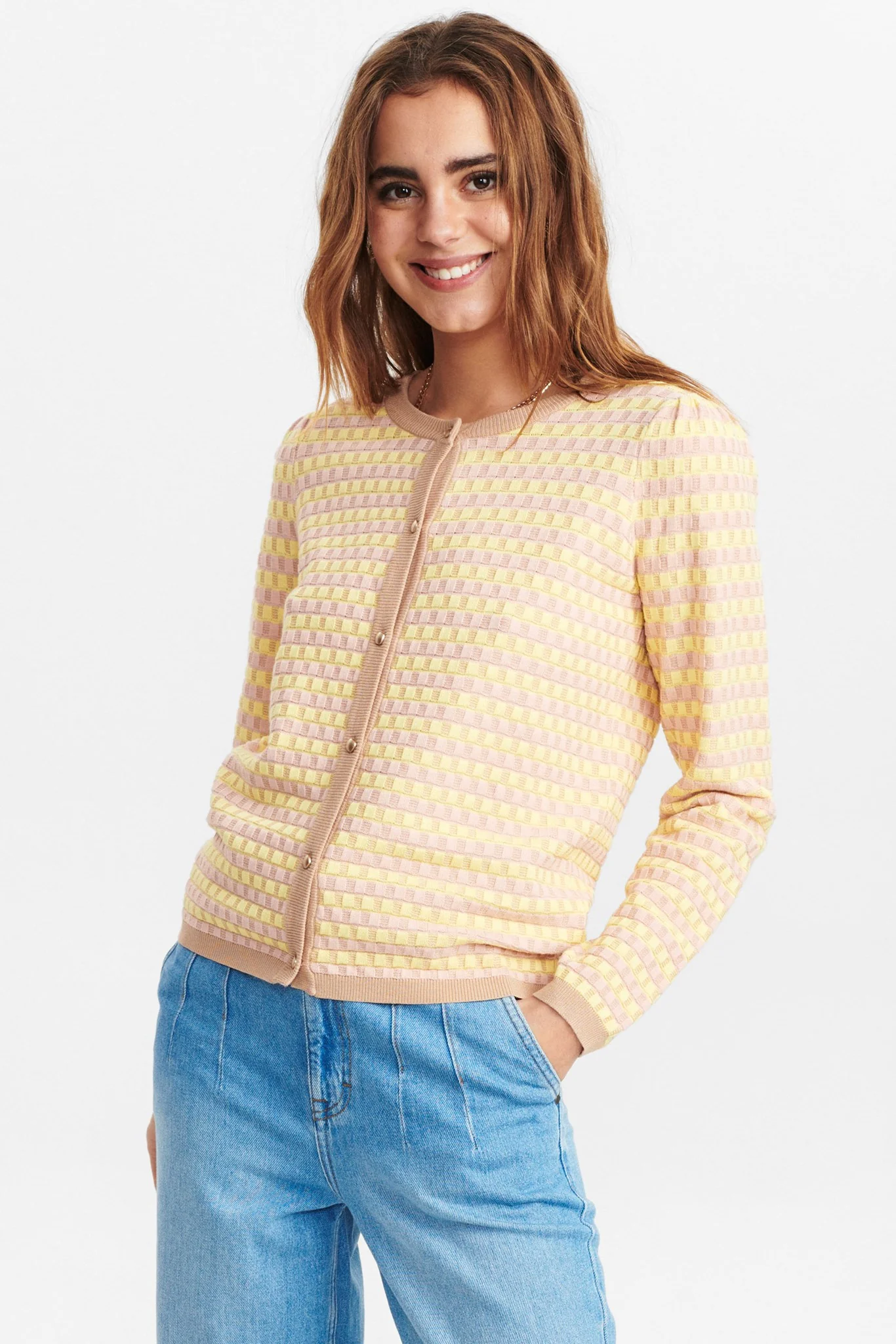 NUANNALISA CARDIGAN - Popcorn