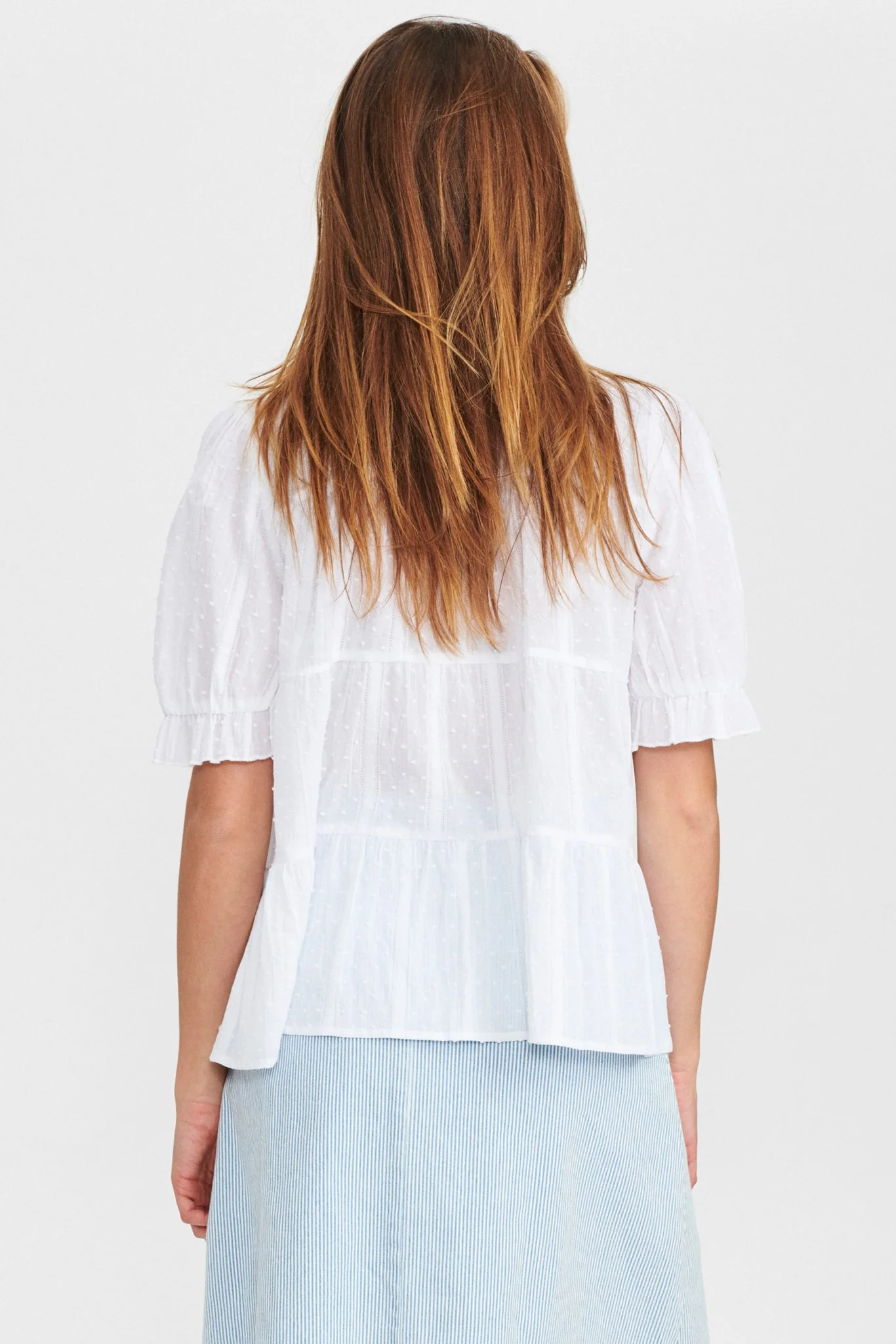 NUANNEMONA SOLID SHIRT - Cloud Dancer - Image 2