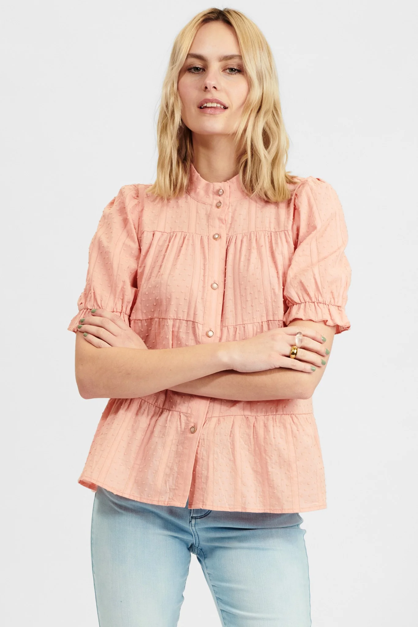 NUANNEMONA SOLID SHIRT - Evening Sand