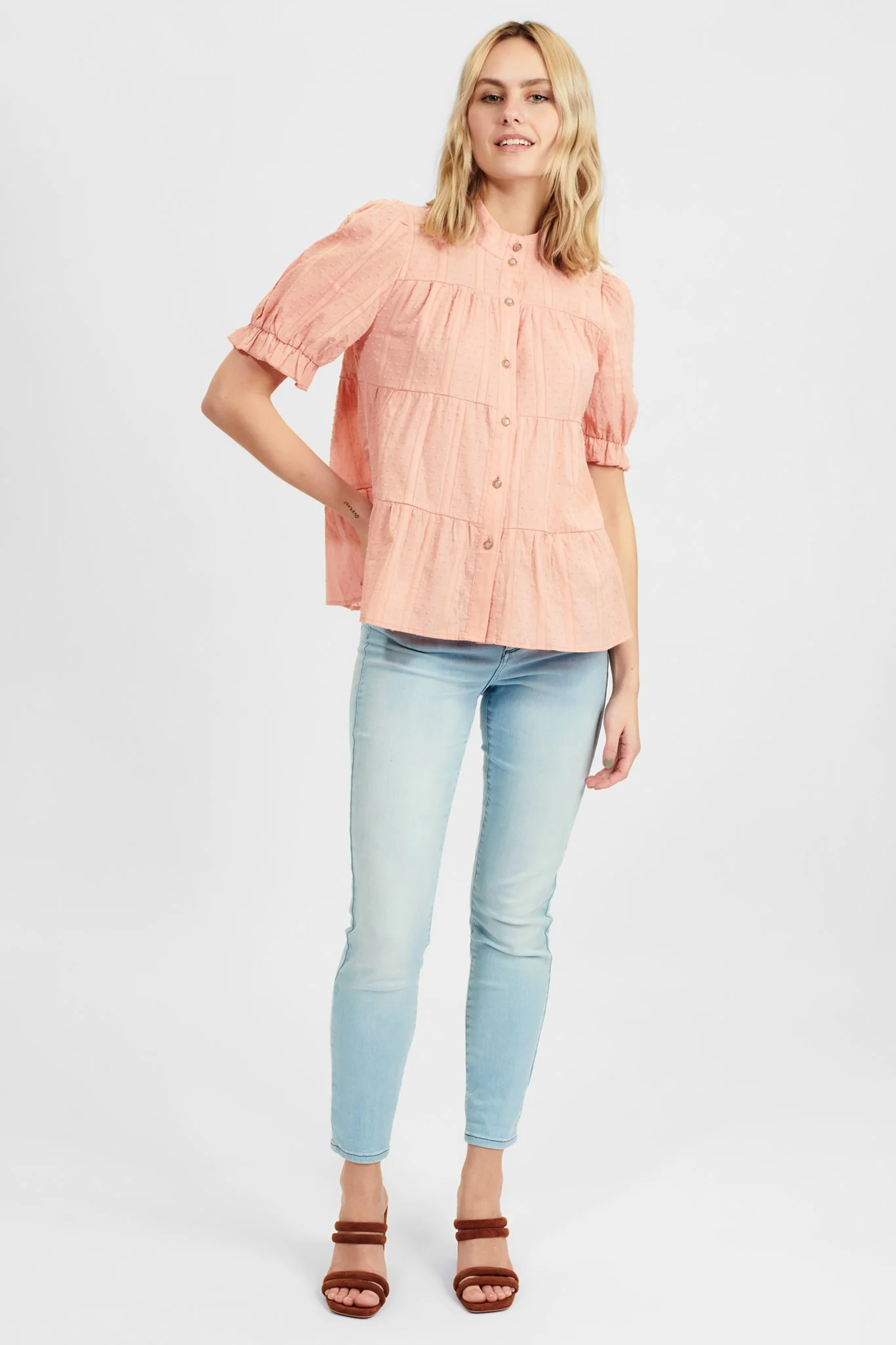 NUANNEMONA SOLID SHIRT - Evening Sand - Image 3