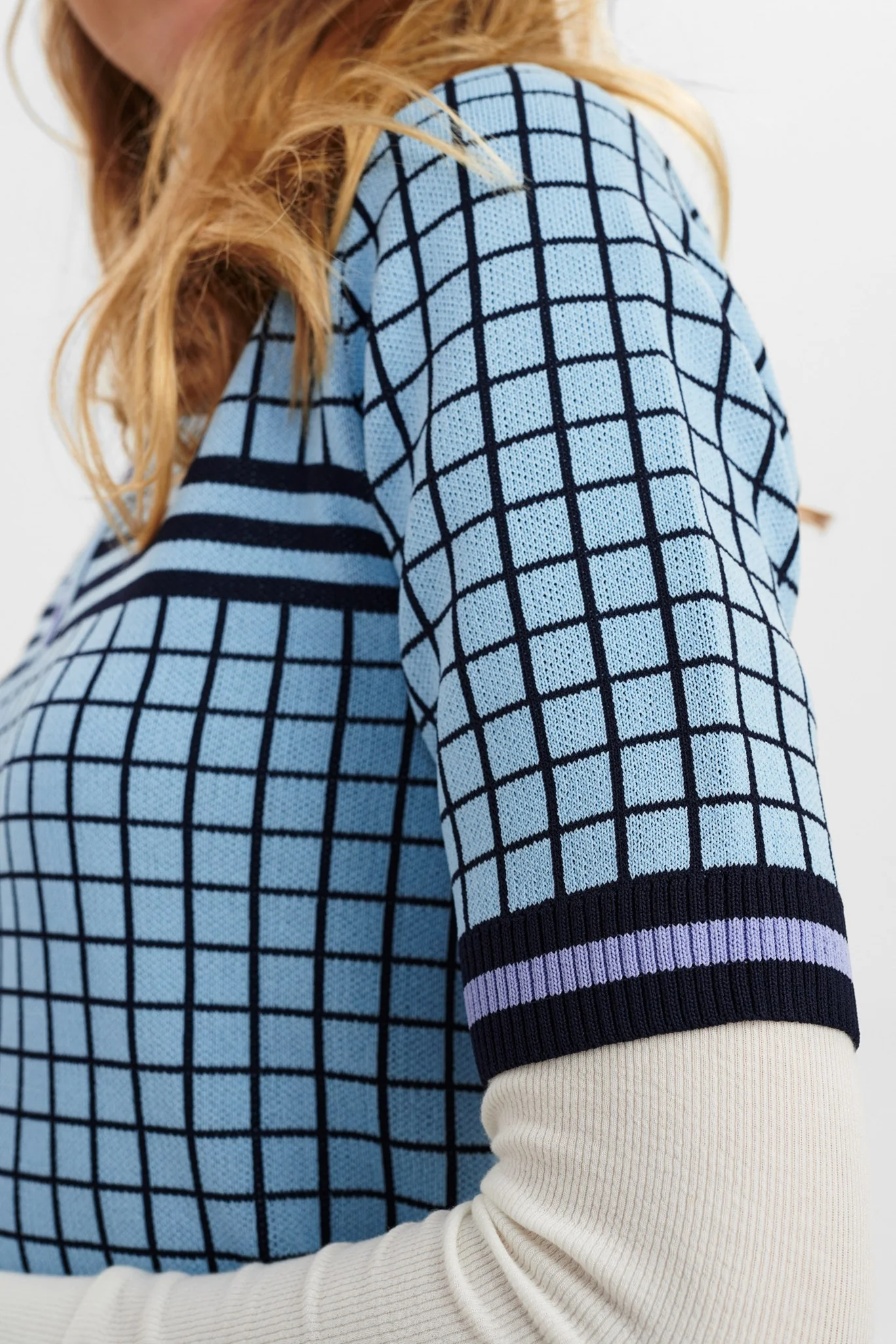 NUANTHONIA SS PULLOVER - Della Robbia Blue - Image 5