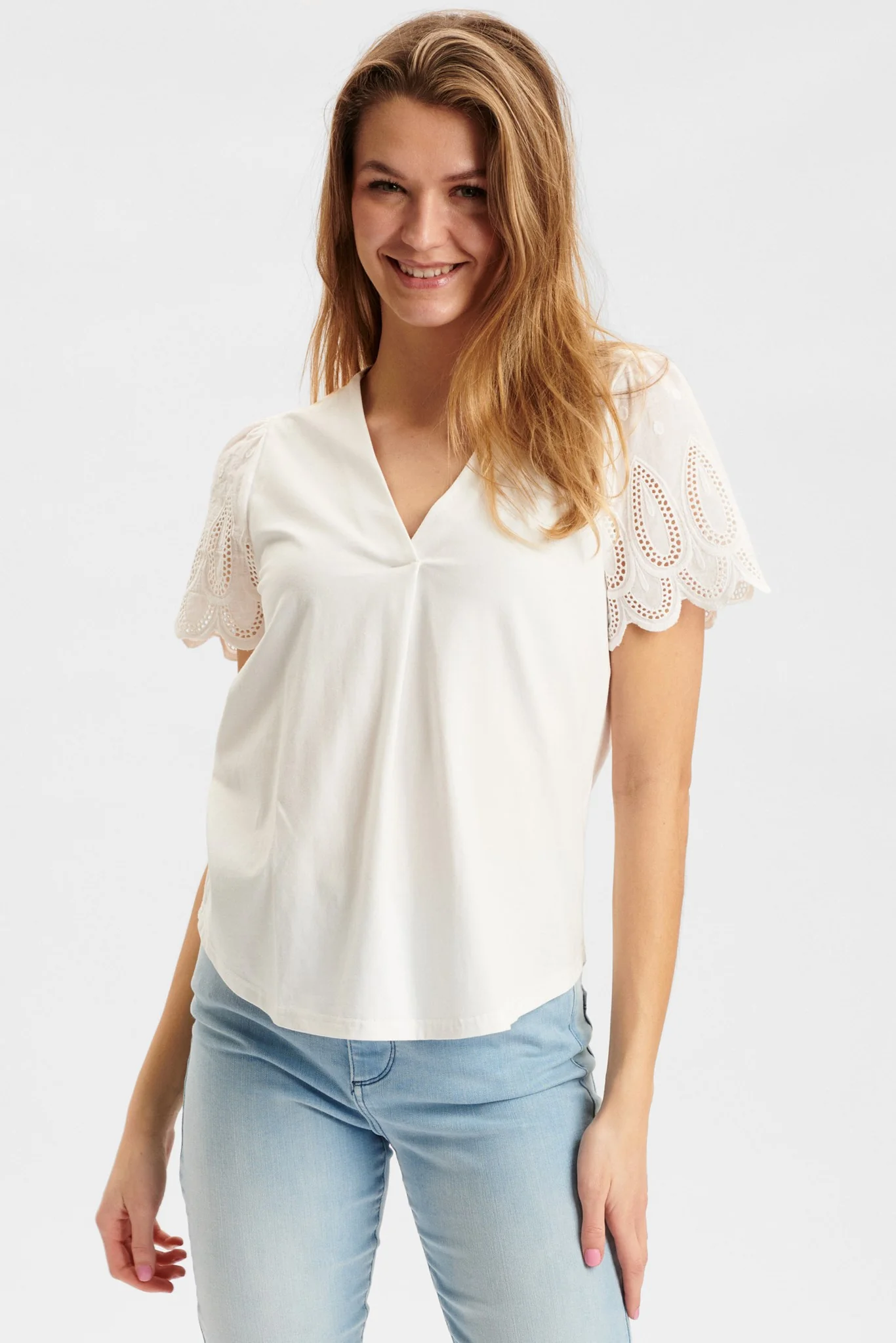 NUANTONIE SS TEE - Bright White