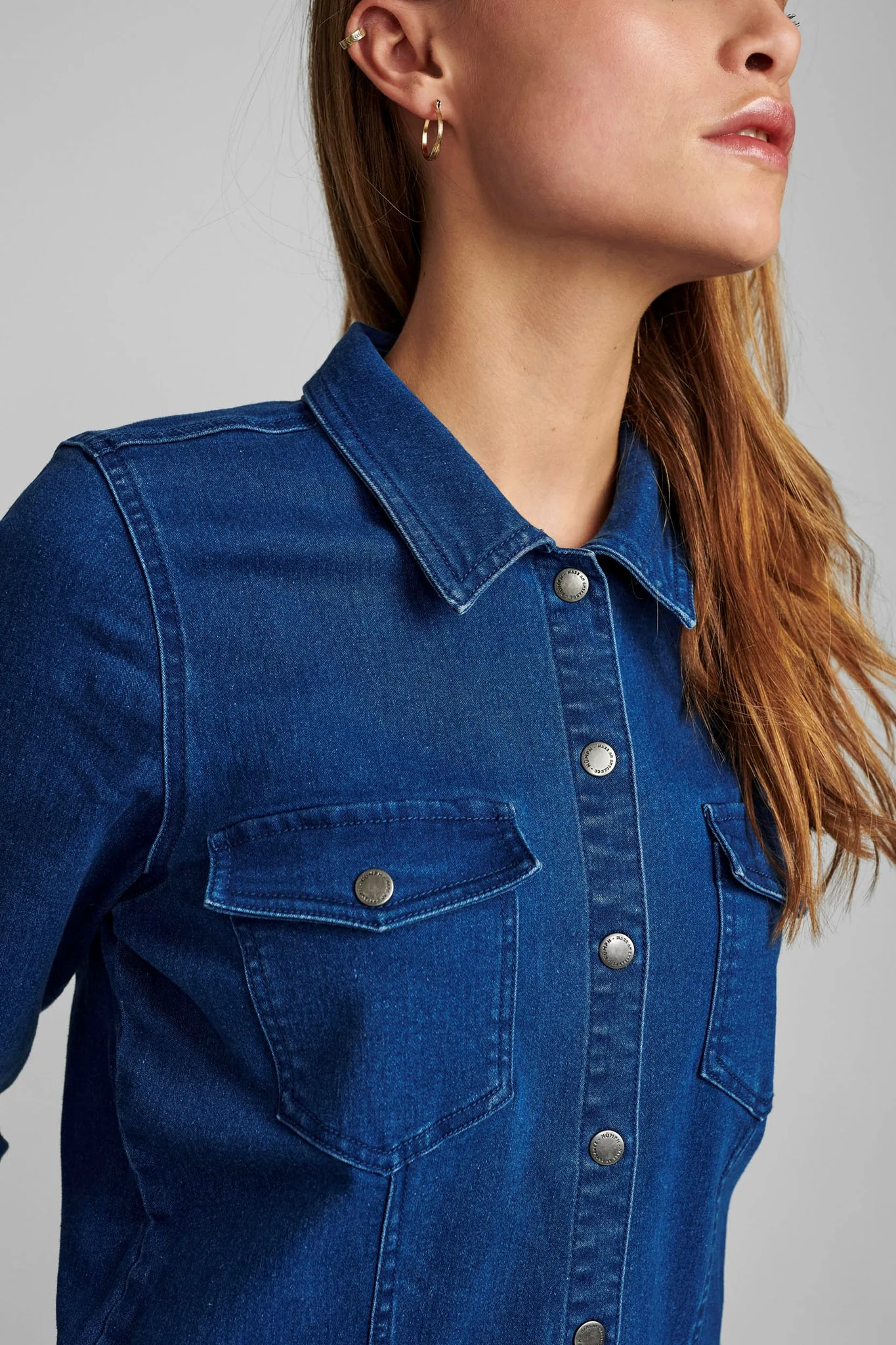 NUANZAC CAIRO BOILERSUIT - Medium Blue Denim - Image 4
