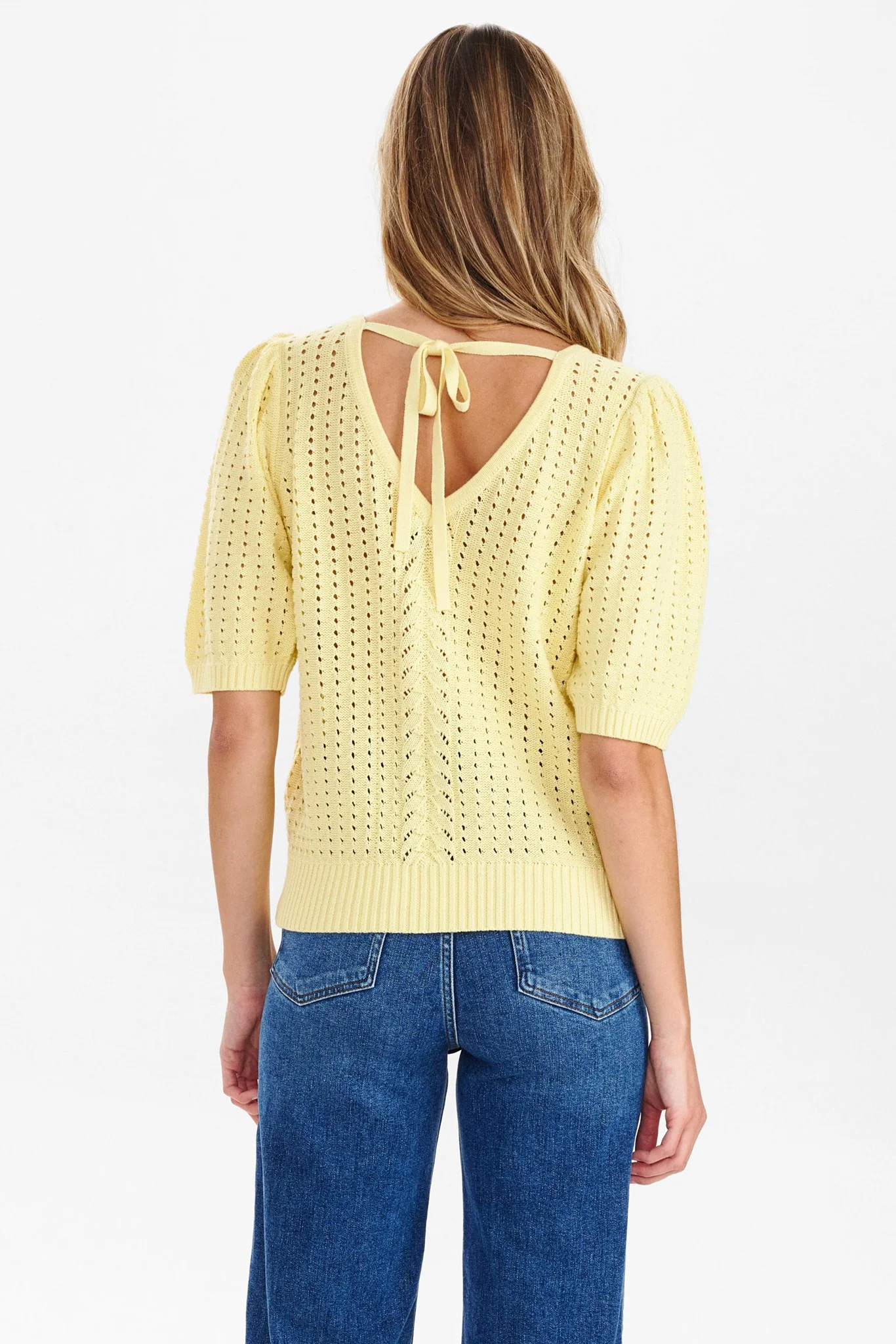 NUARA SS PULLOVER - GOTS - Double Cream - Image 2