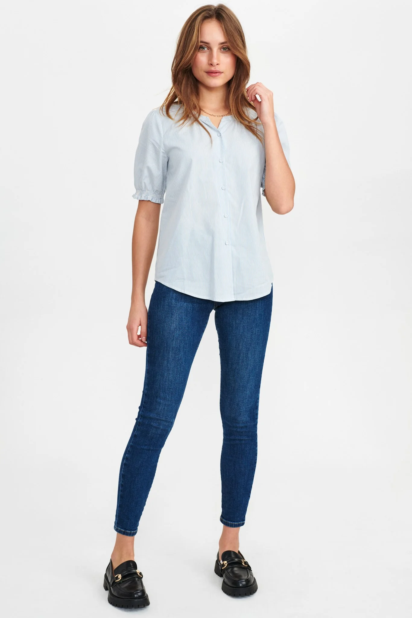 NUARDITH SS SHIRT - NOOS - Della Robbia Blue - Image 3