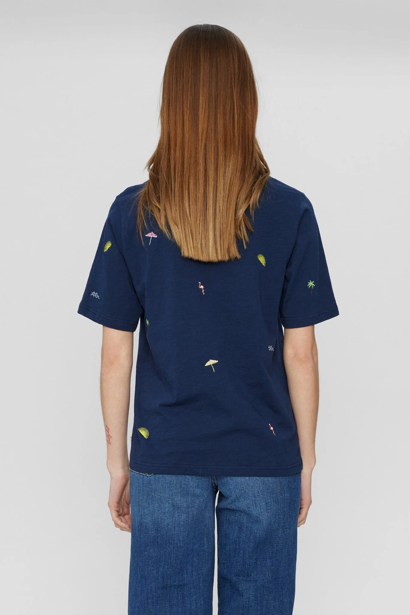 NUARIAS T-SHIRT - GOTS - Dress Blues - Image 2