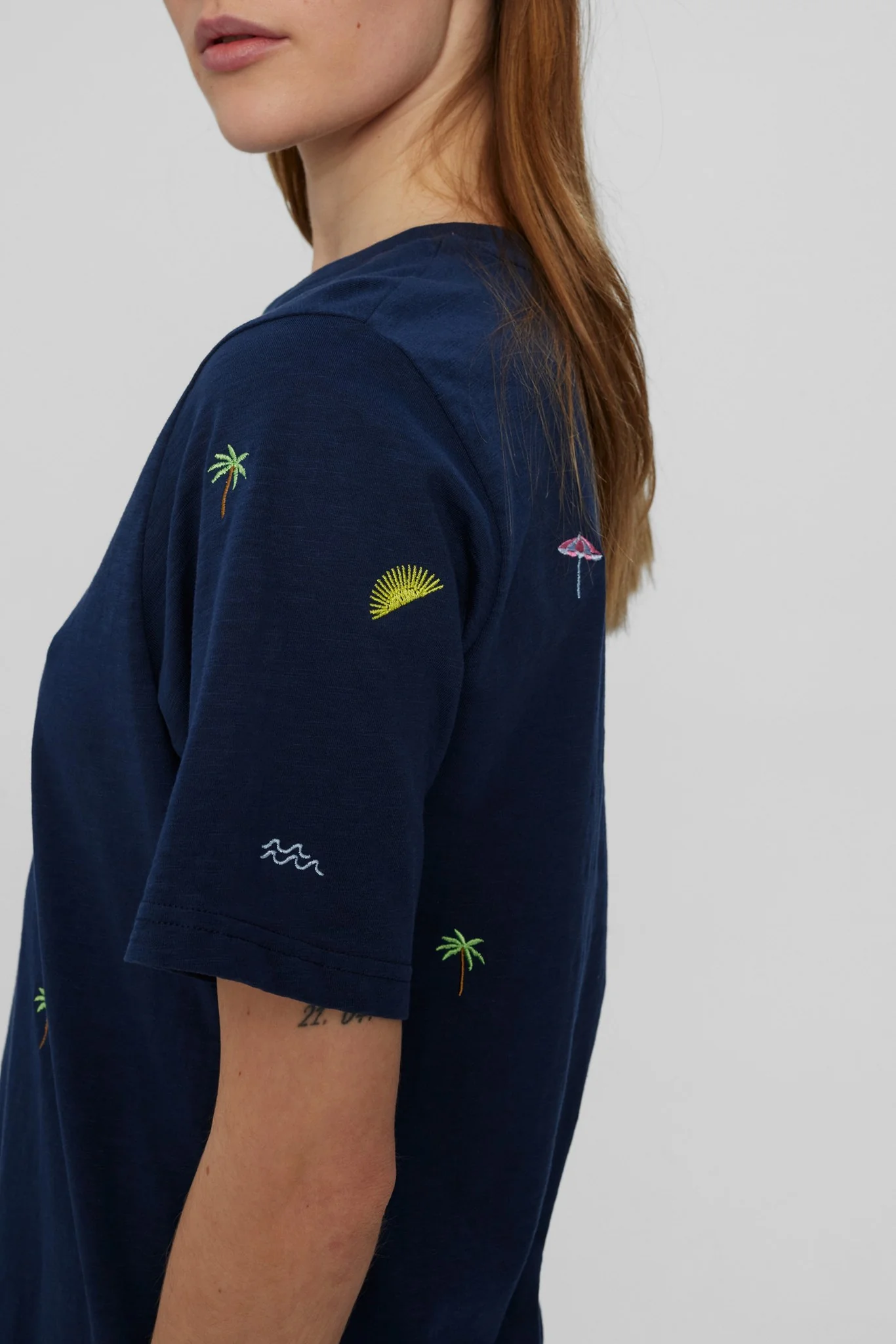 NUARIAS T-SHIRT - GOTS - Dress Blues - Image 5