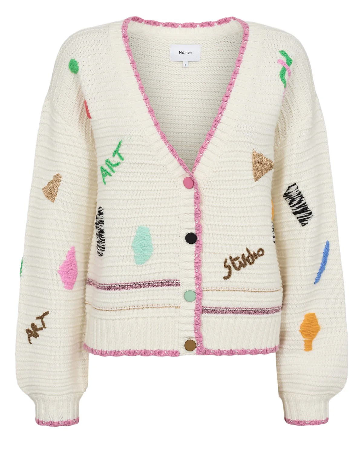 NUARTSY CARDIGAN - Sandshell Melange