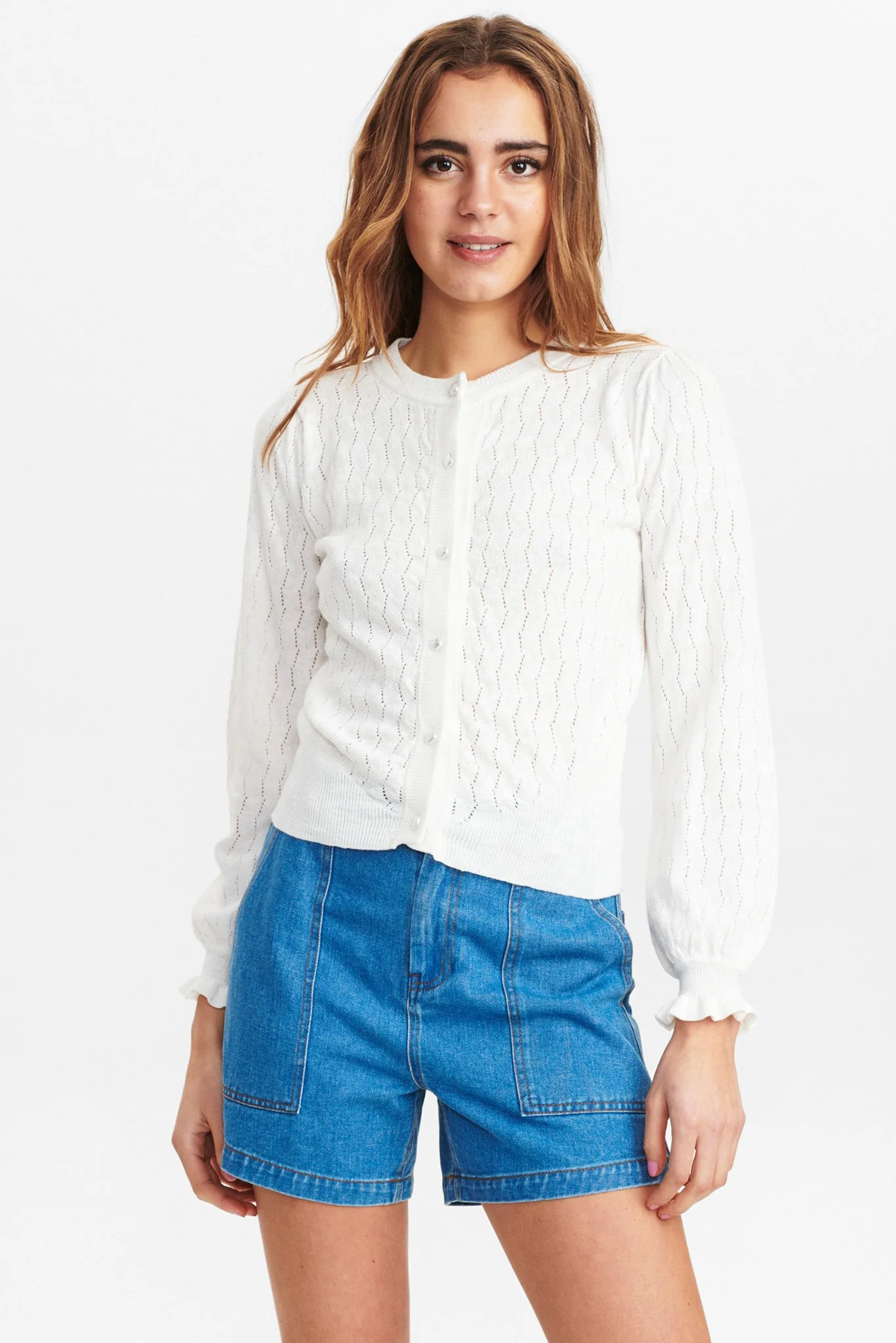 NUASRA CARDIGAN - Cloud Dancer