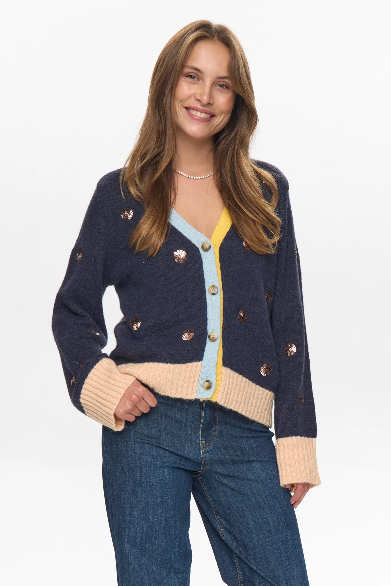 NUATMY CARDIGAN - Dark Sapphire