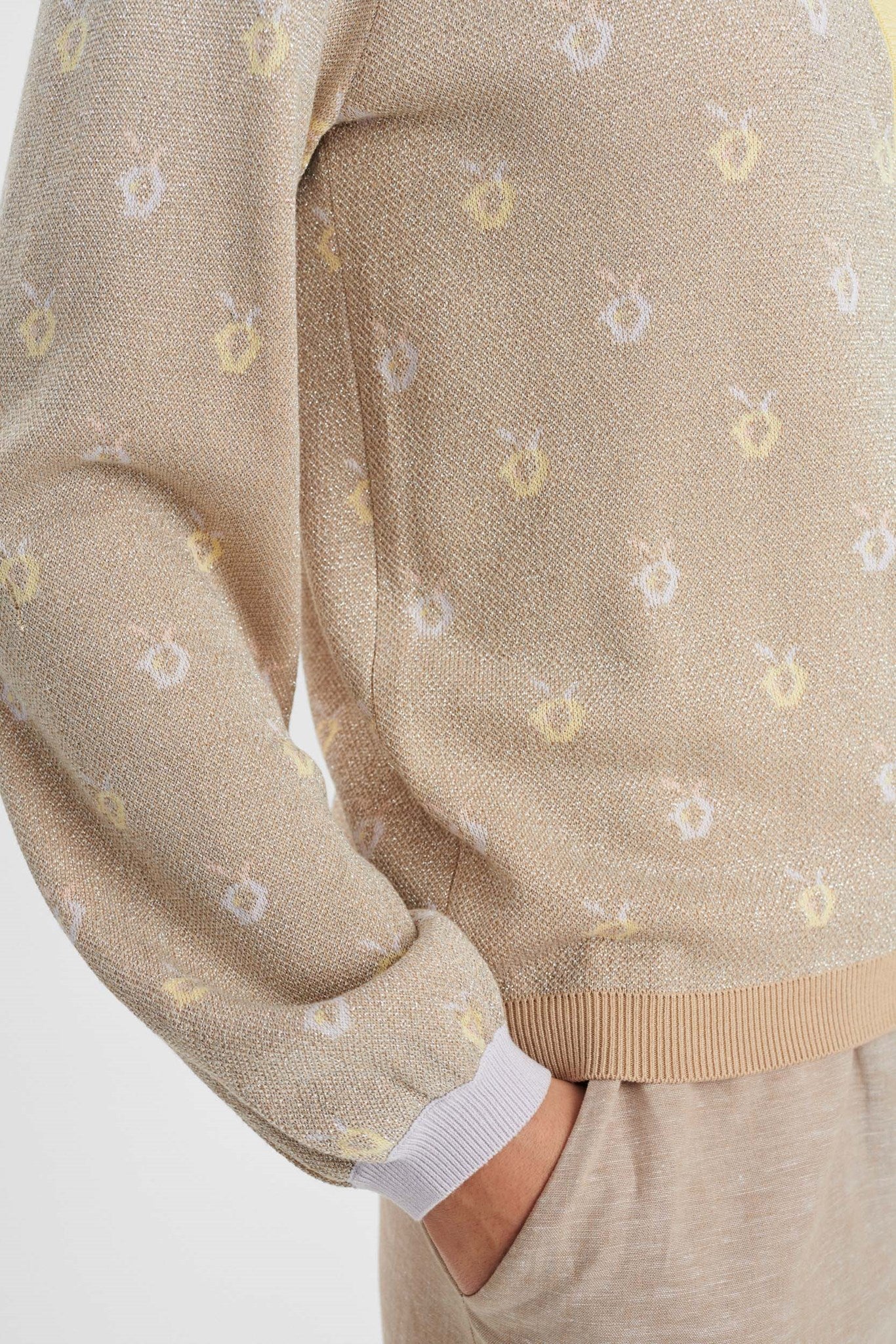NUAUGUSTA CARDIGAN - Sesame - Image 5