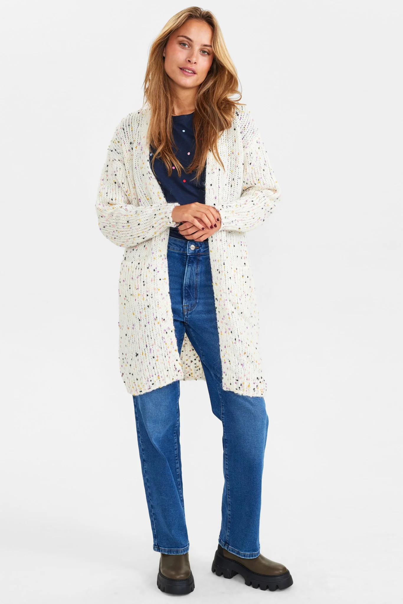 NUAURORA CARDIGAN - Cloud Dancer - Image 3