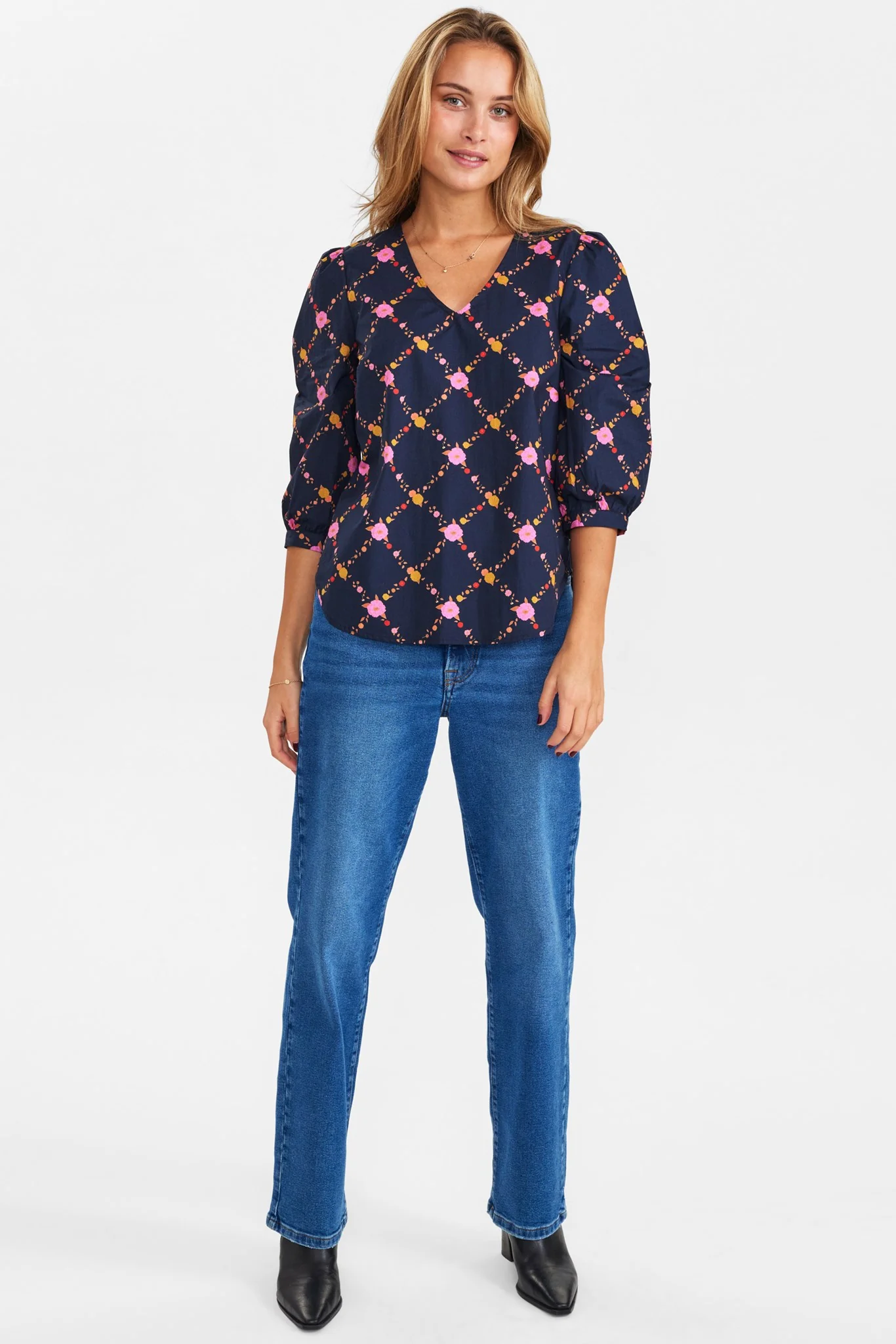 NUAVA BLOUSE - Dark Sapphire - Image 3