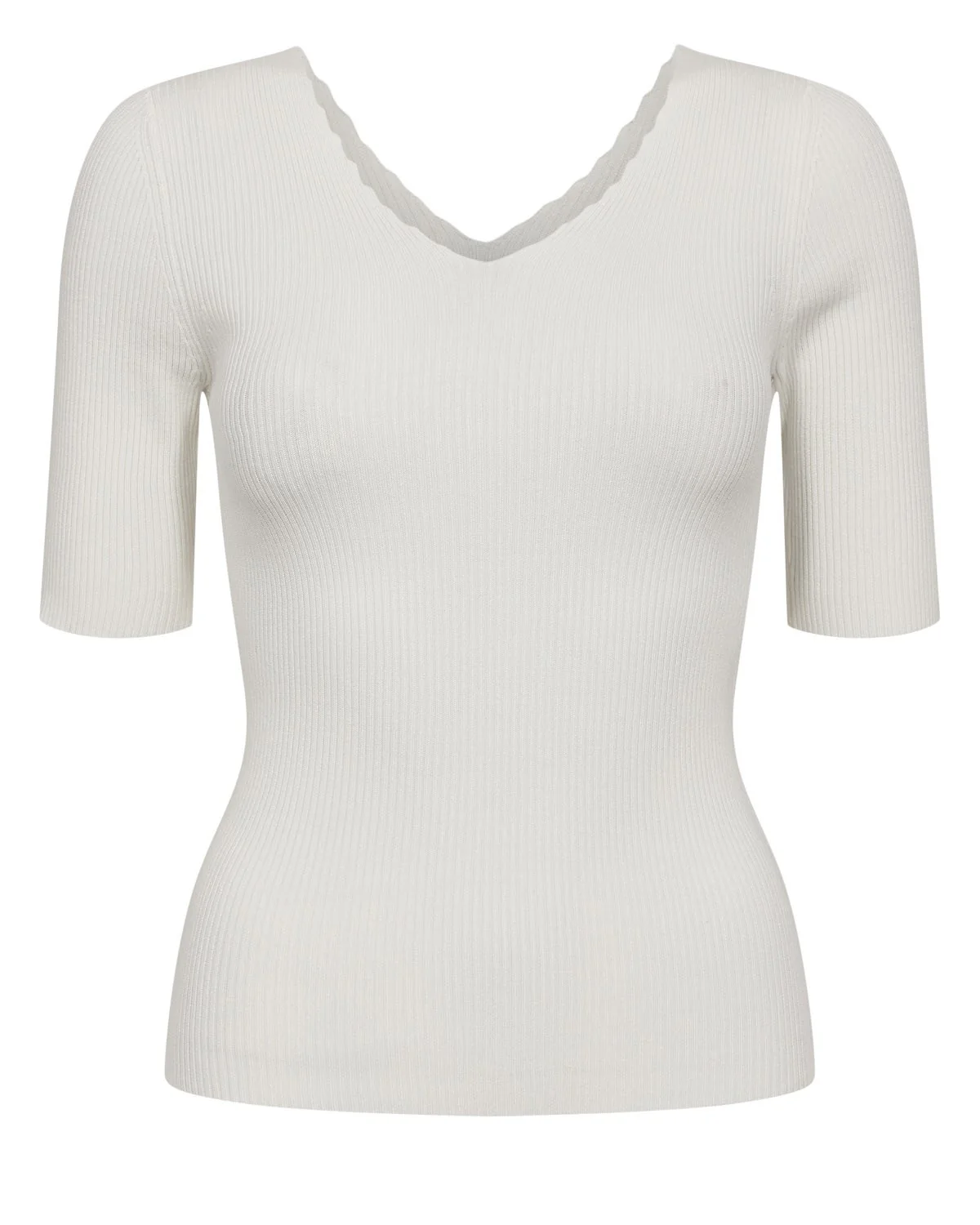 NUAYELET SS PULLOVER CROPPED - Cloud Dancer - Image 6
