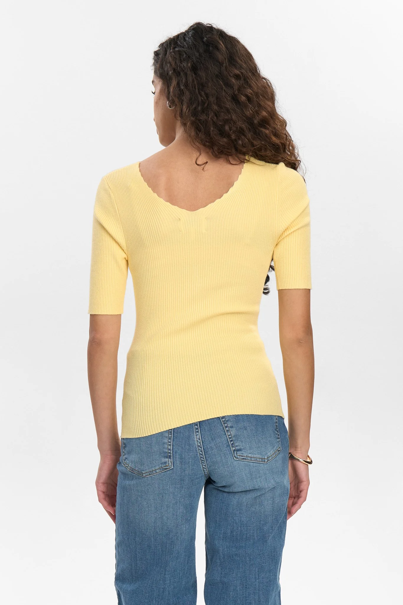 NUAYELET SS PULLOVER CROPPED - Golden Haze - Image 2